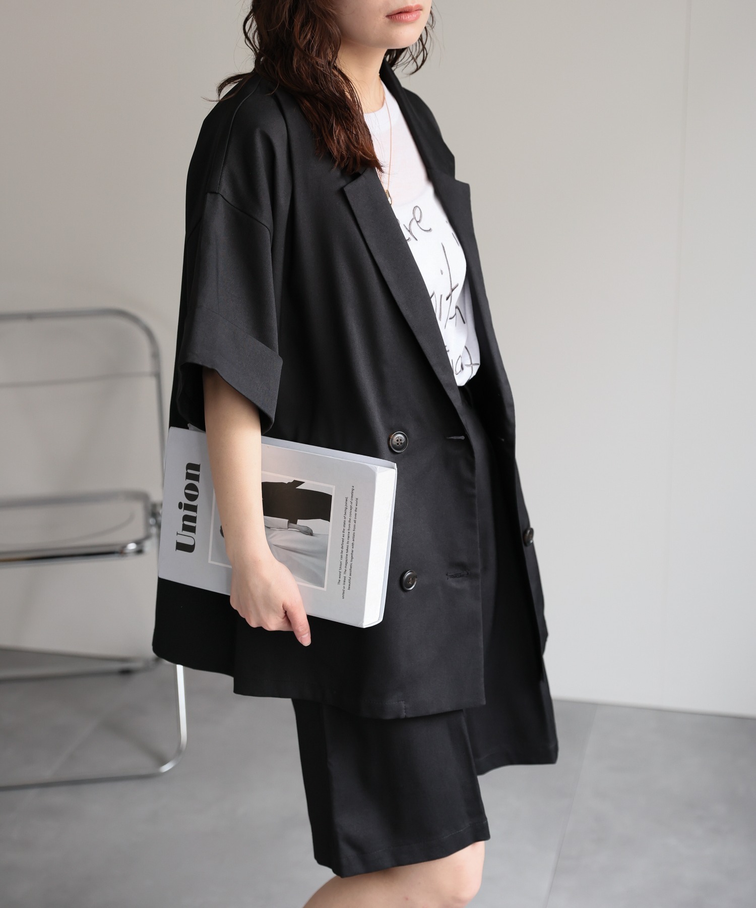 model：156cm 着用サイズ：FREE