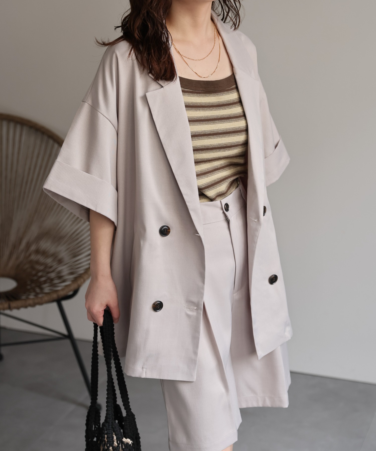 model：156cm 着用サイズ：FREE