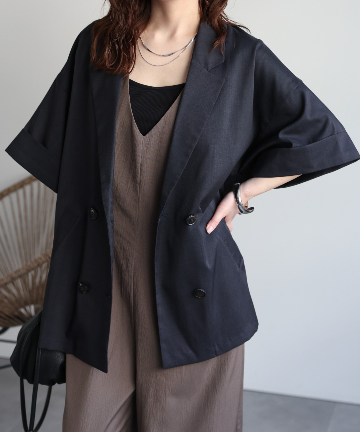 model：156cm 着用サイズ：FREE