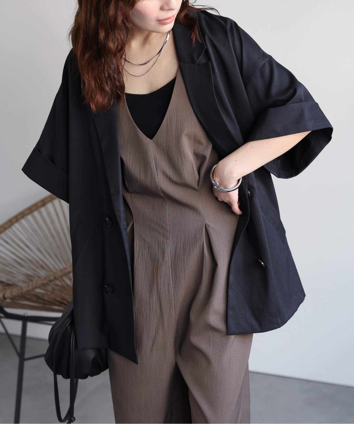 model：156cm 着用サイズ：FREE