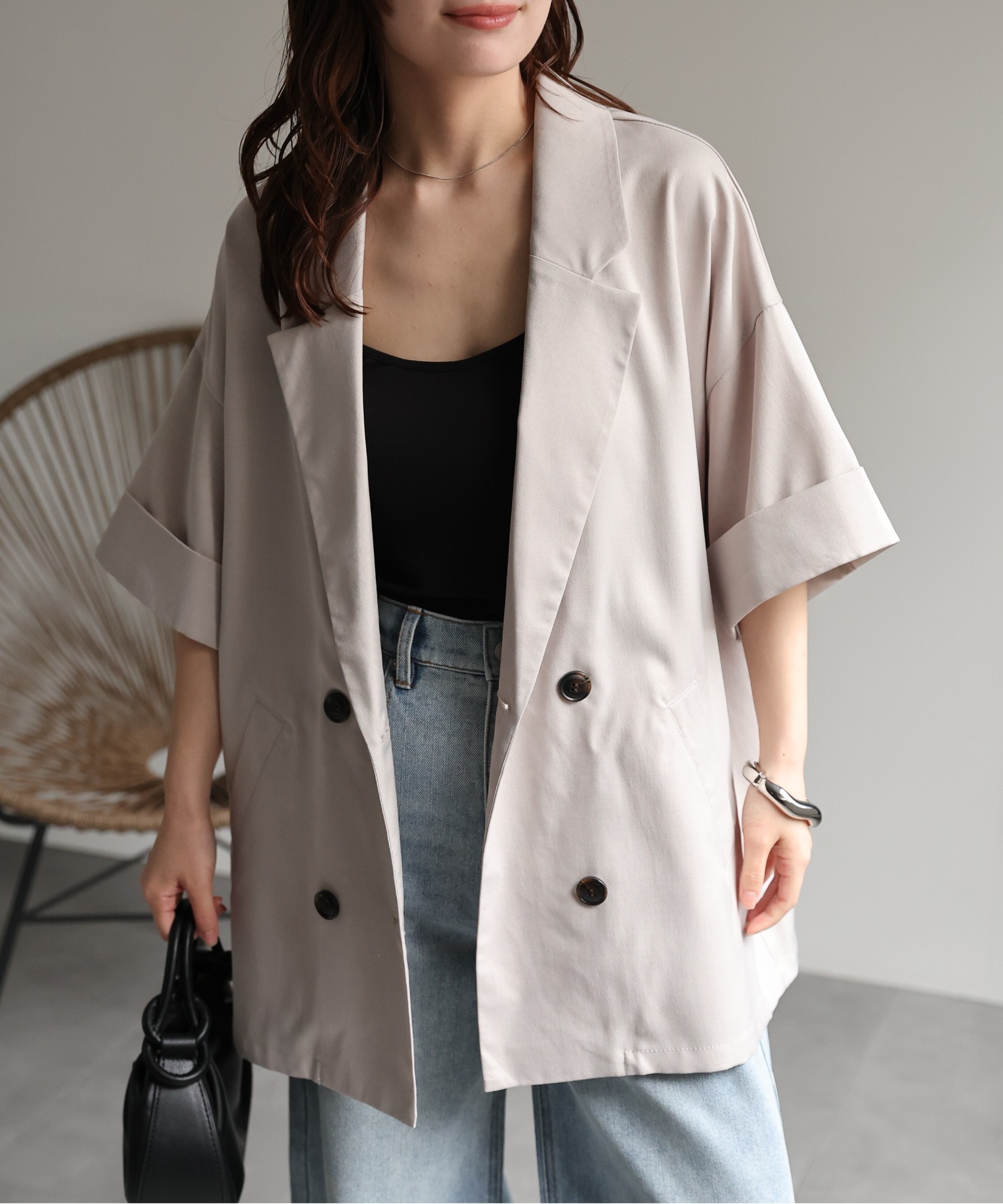 model：156cm 着用サイズ：FREE