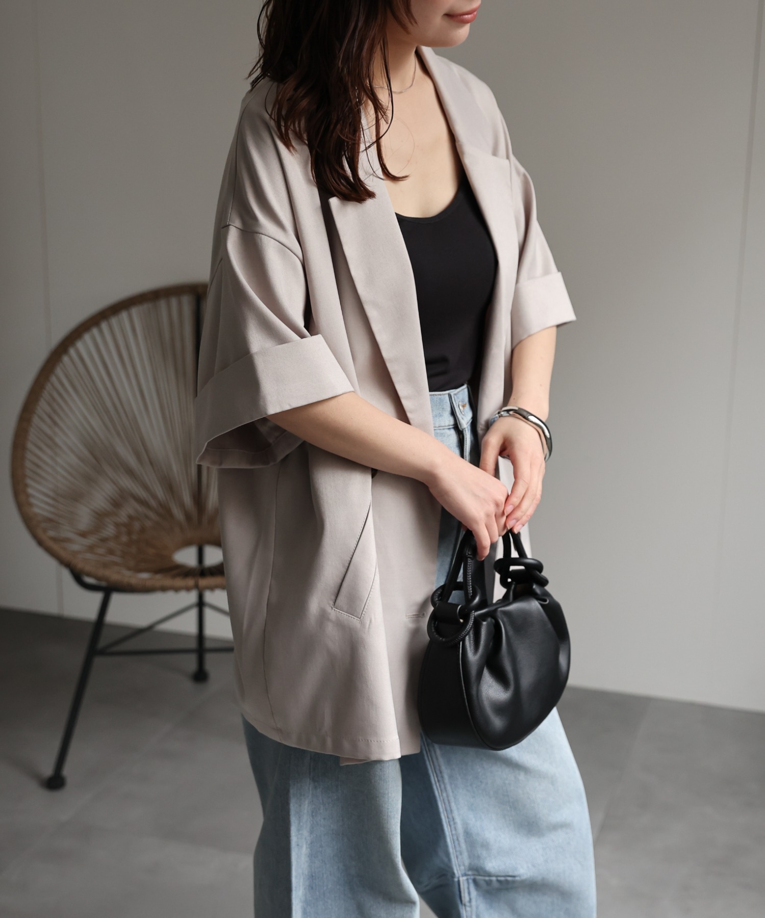model：156cm 着用サイズ：FREE