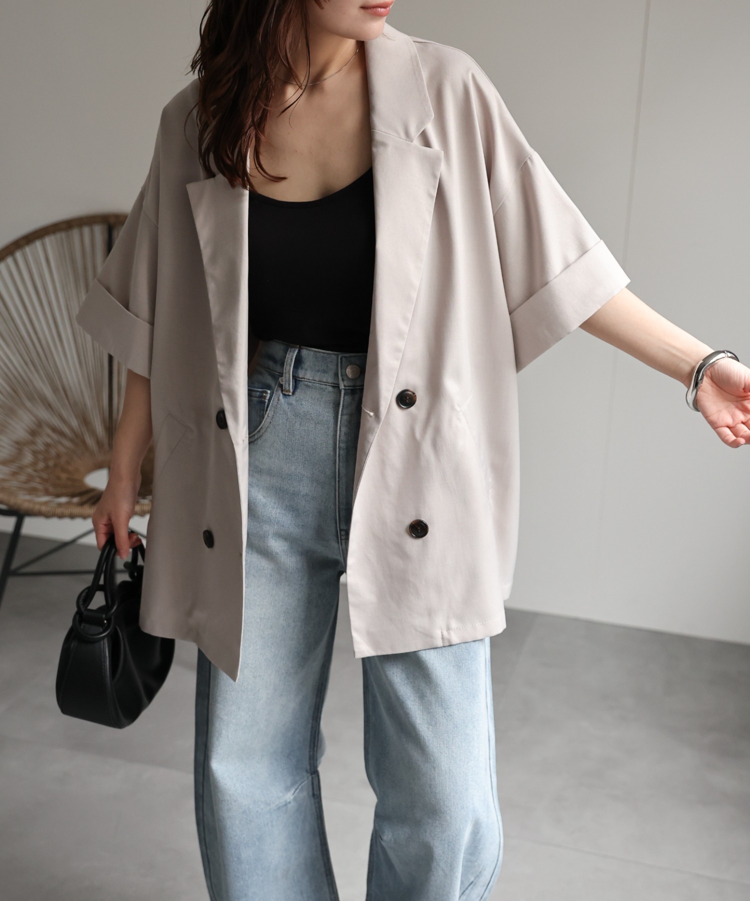 model：156cm 着用サイズ：FREE