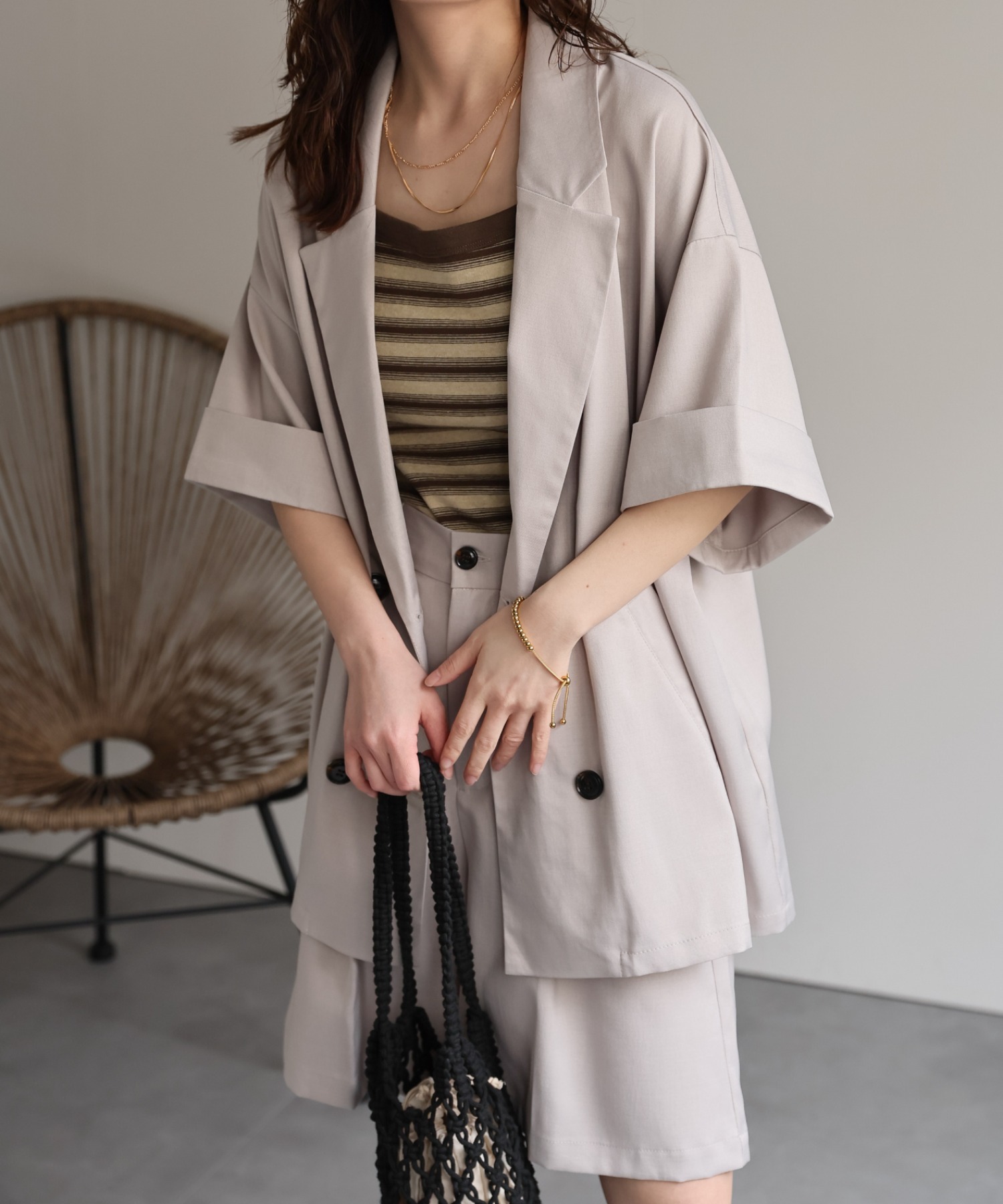 model：156cm 着用サイズ：FREE