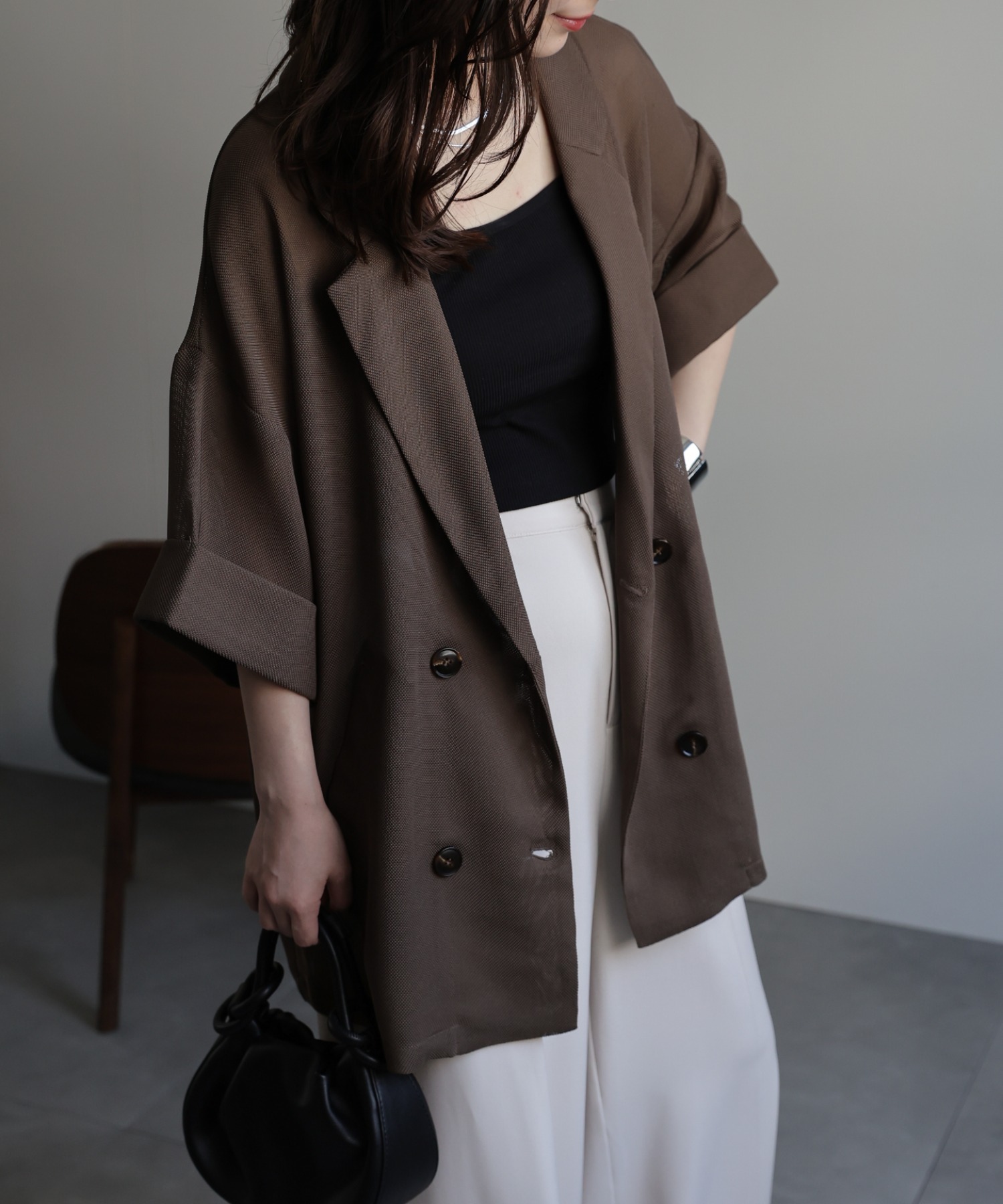 model：156cm 着用サイズ：FREE