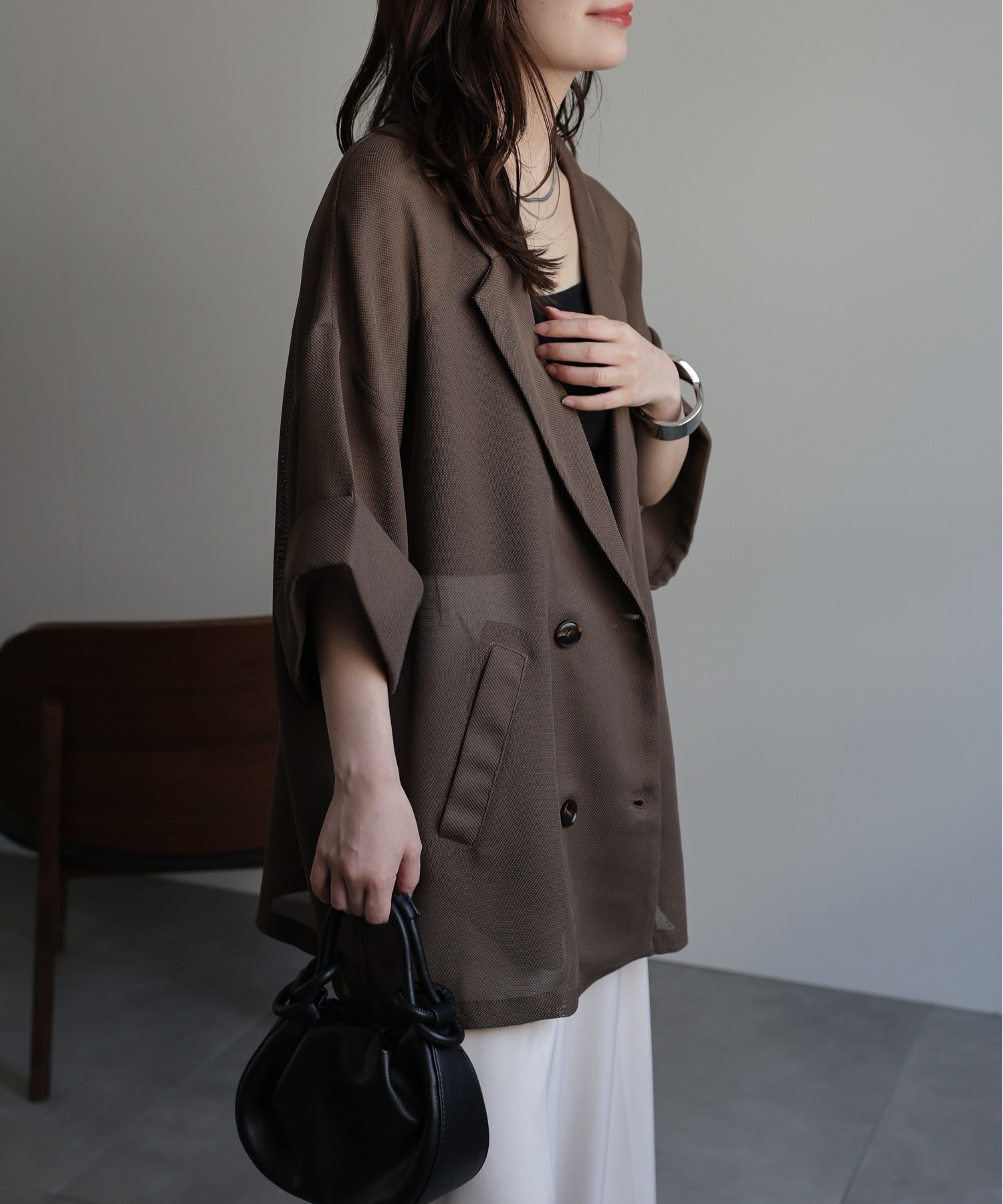 model：156cm 着用サイズ：FREE