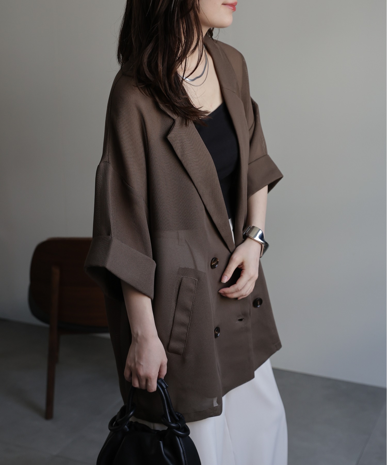 model：156cm 着用サイズ：FREE