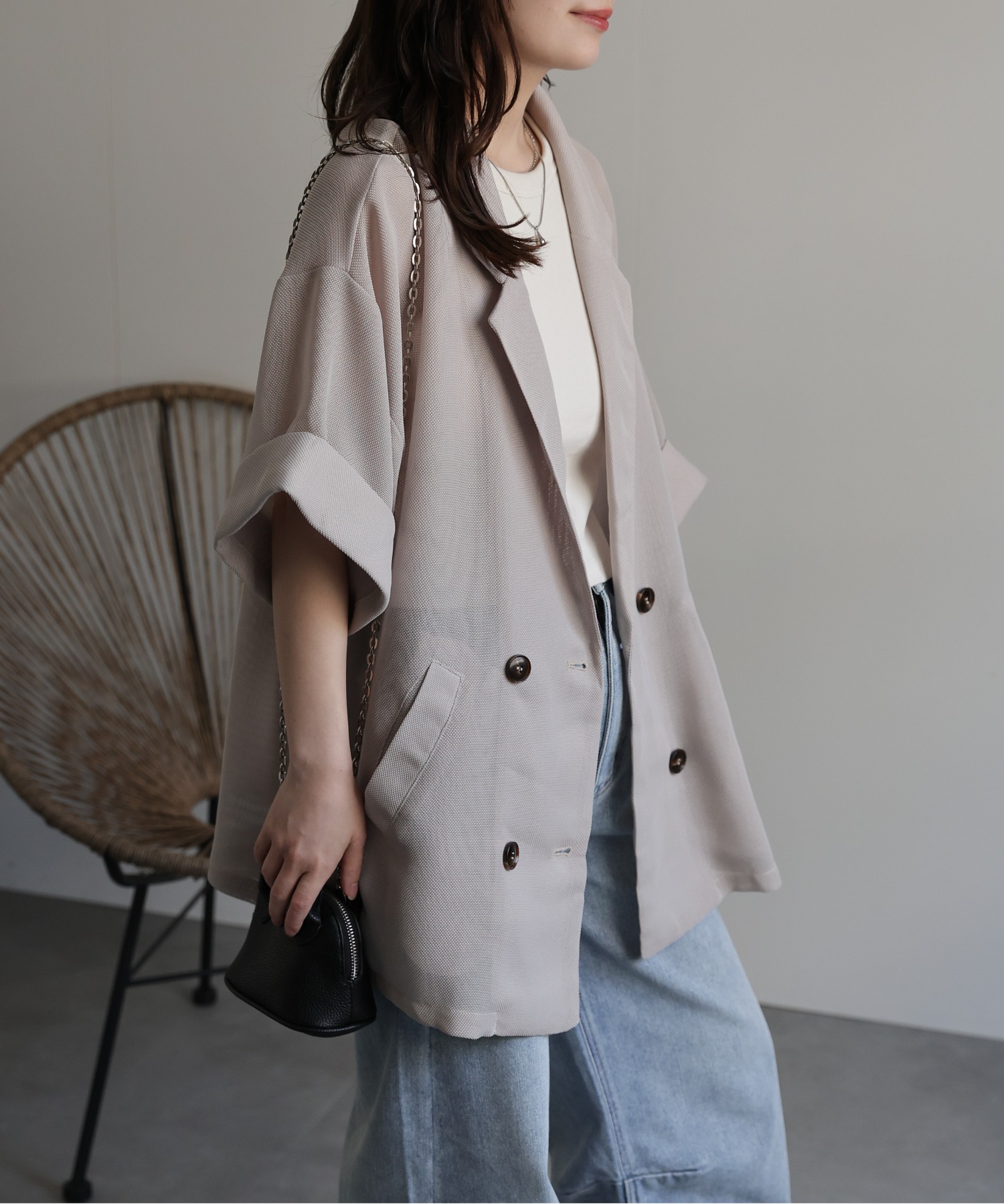 model：156cm 着用サイズ：FREE