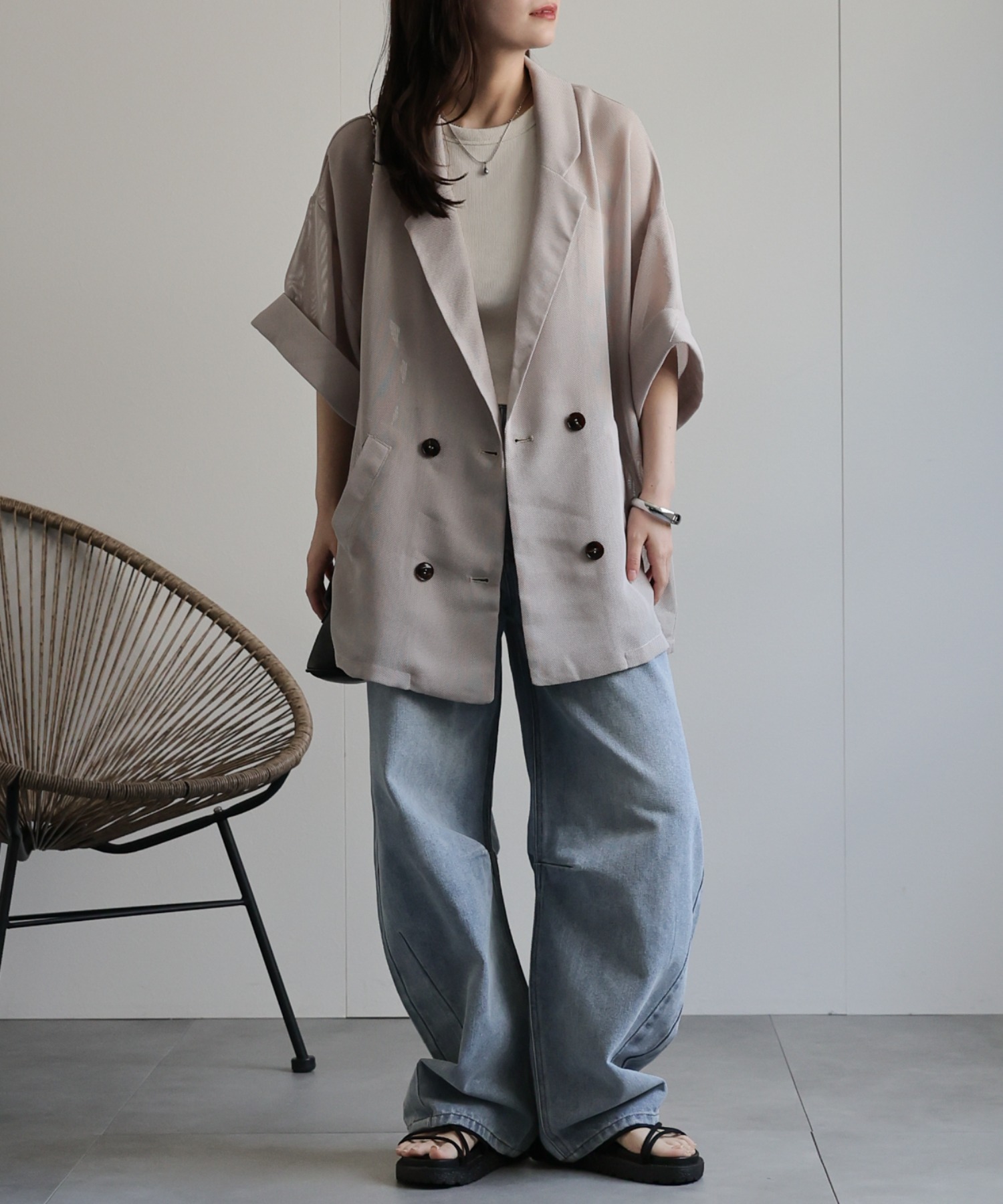 model：156cm 着用サイズ：FREE