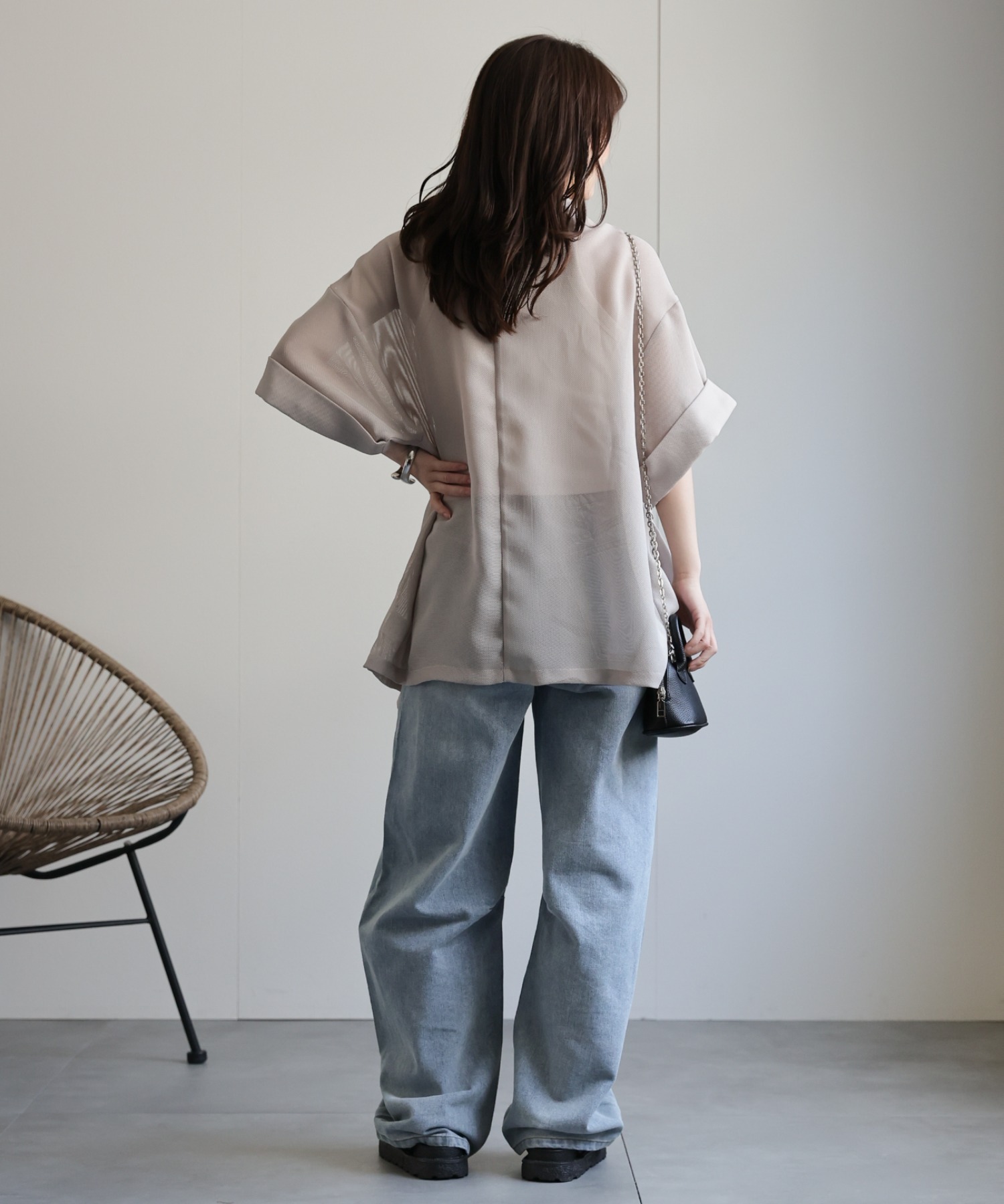 model：156cm 着用サイズ：FREE