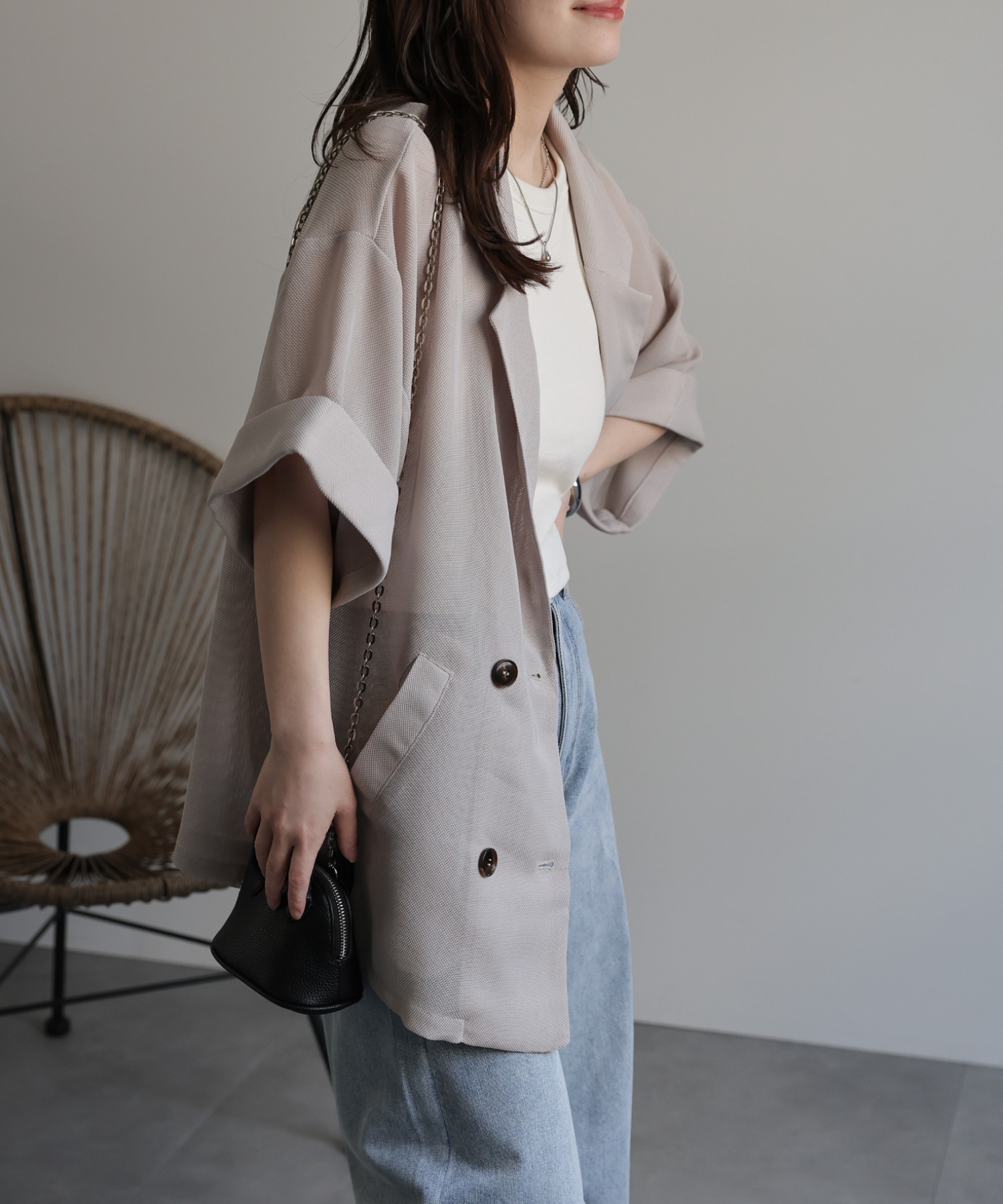model：156cm 着用サイズ：FREE