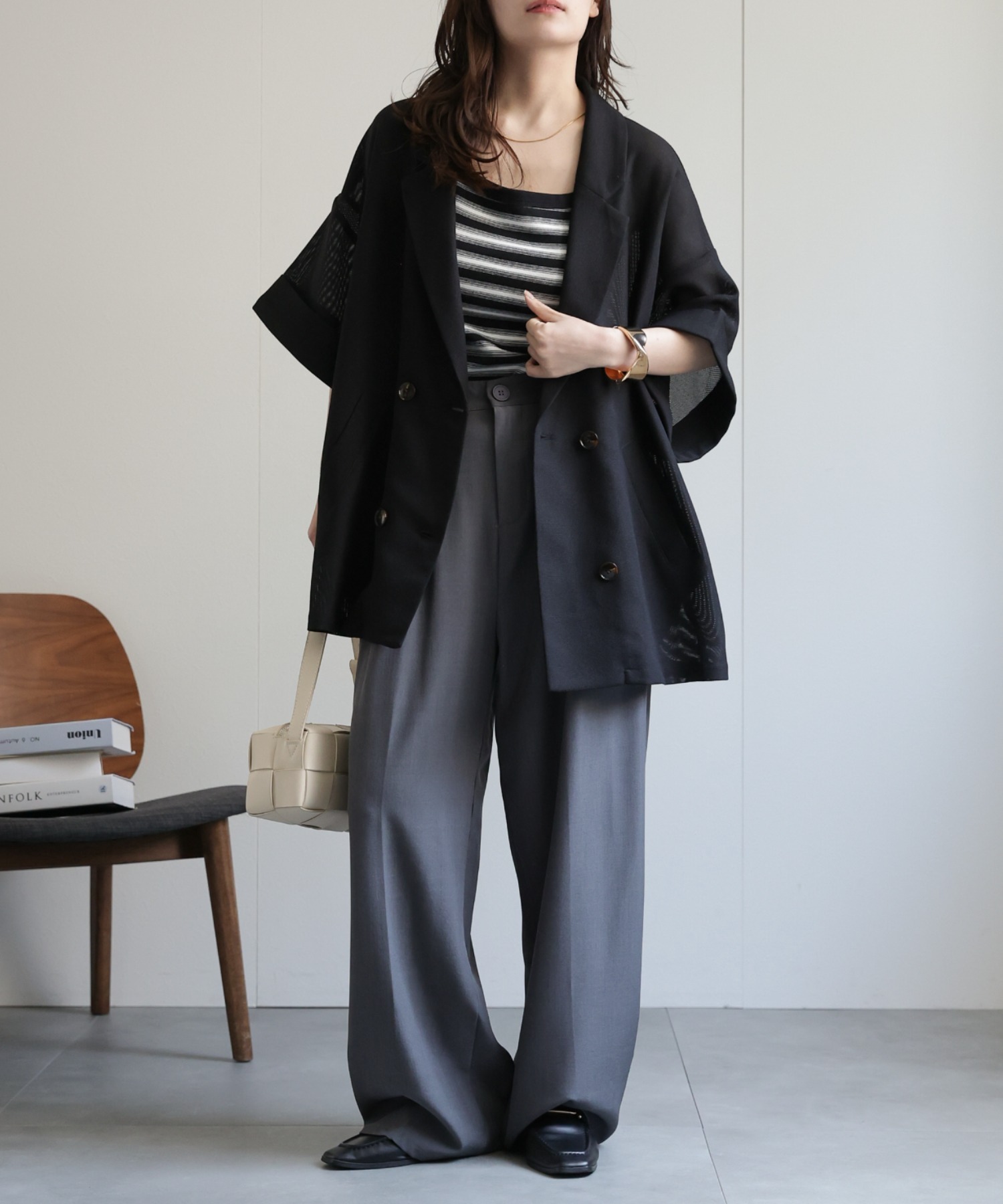 model：156cm 着用サイズ：FREE