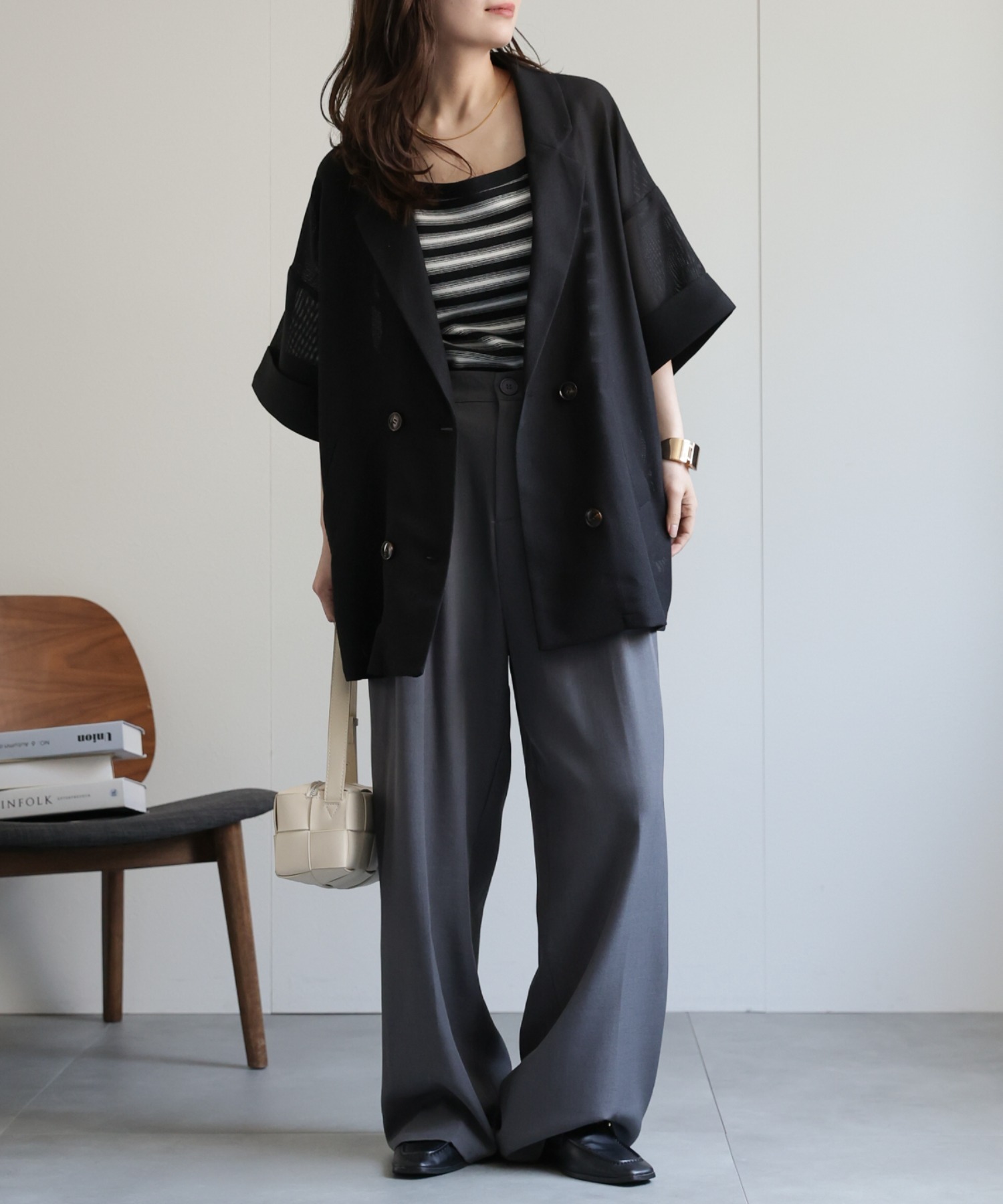 model：156cm 着用サイズ：FREE