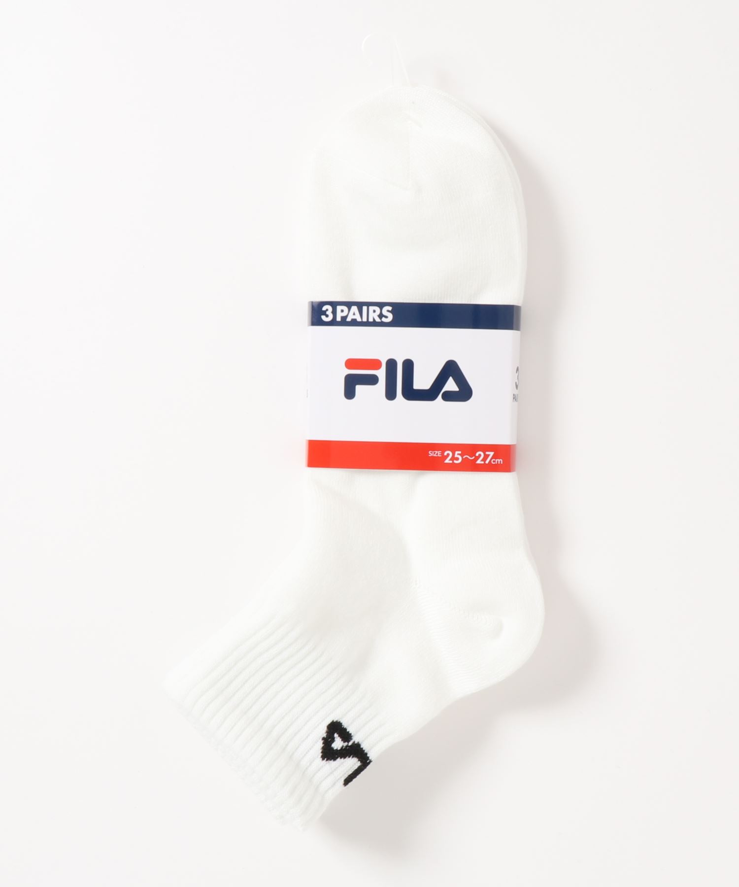 FILAFILA フィラ 全店販売中 ブランド ロゴ 数量は多 メンズ ソックス 靴下 3足セット ショート