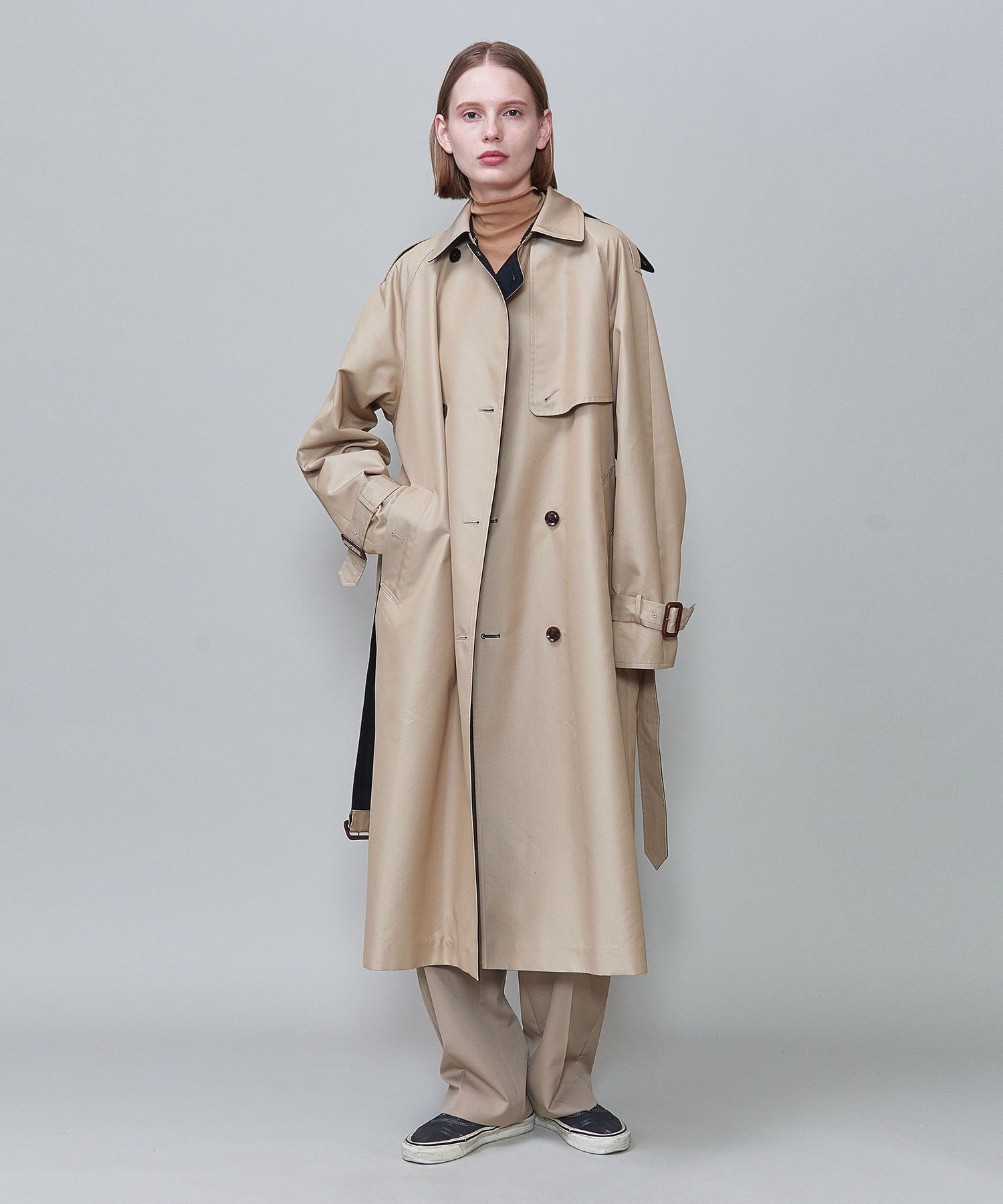 6 ROKU REVERSIBLE COAT TRENCH コート