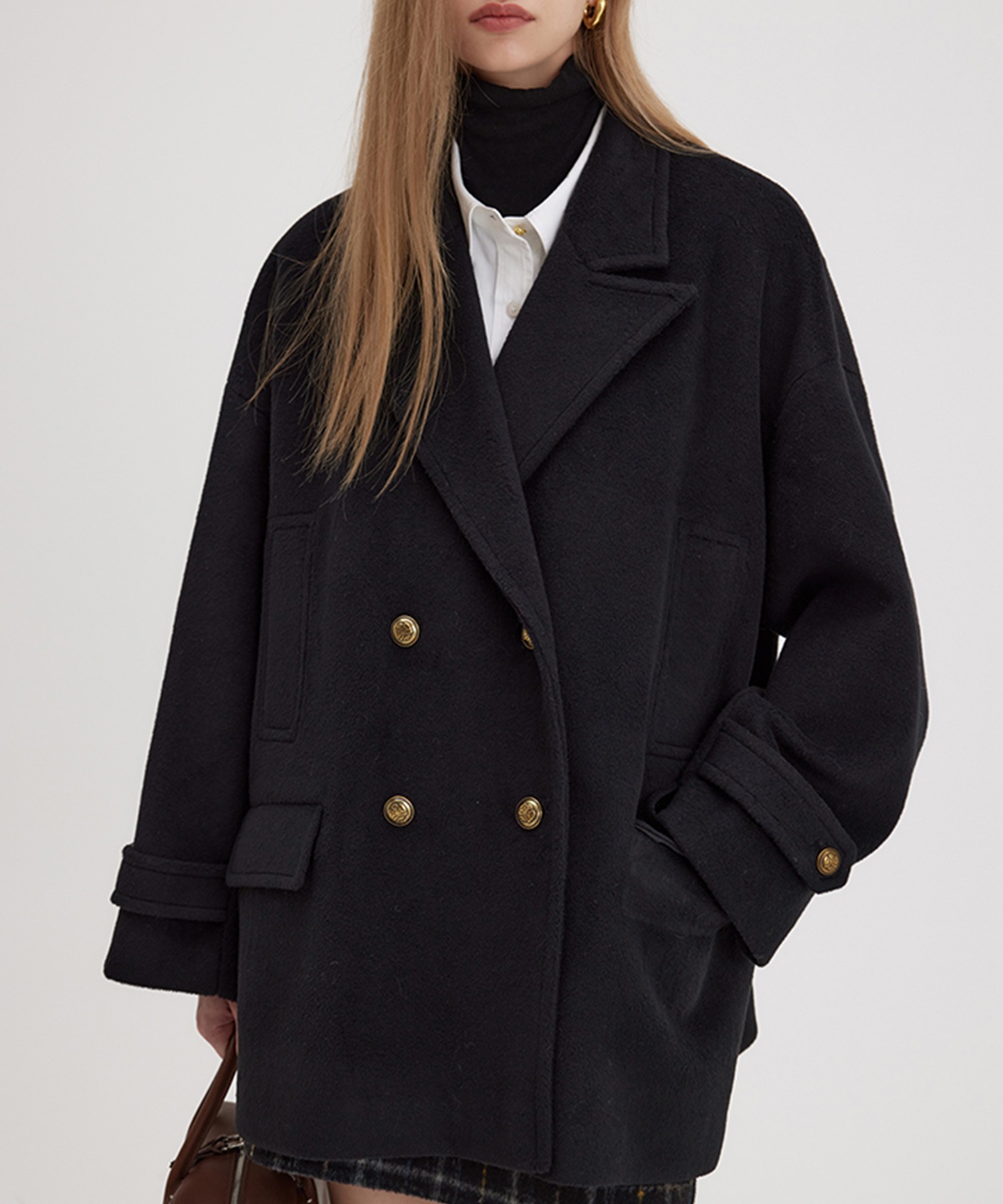 Fano Studiosダブルブレストウールハーフチェスターコート ダブルブレストウールハーフチェスターコート FD23W140【Fano