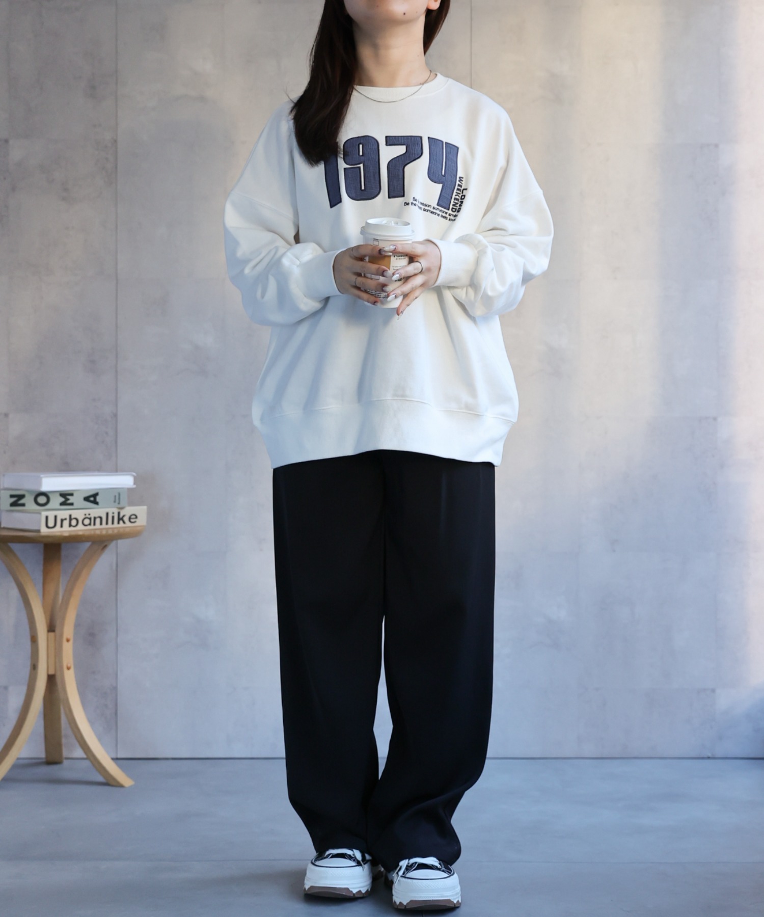 model：158cm 着用サイズ：FREE