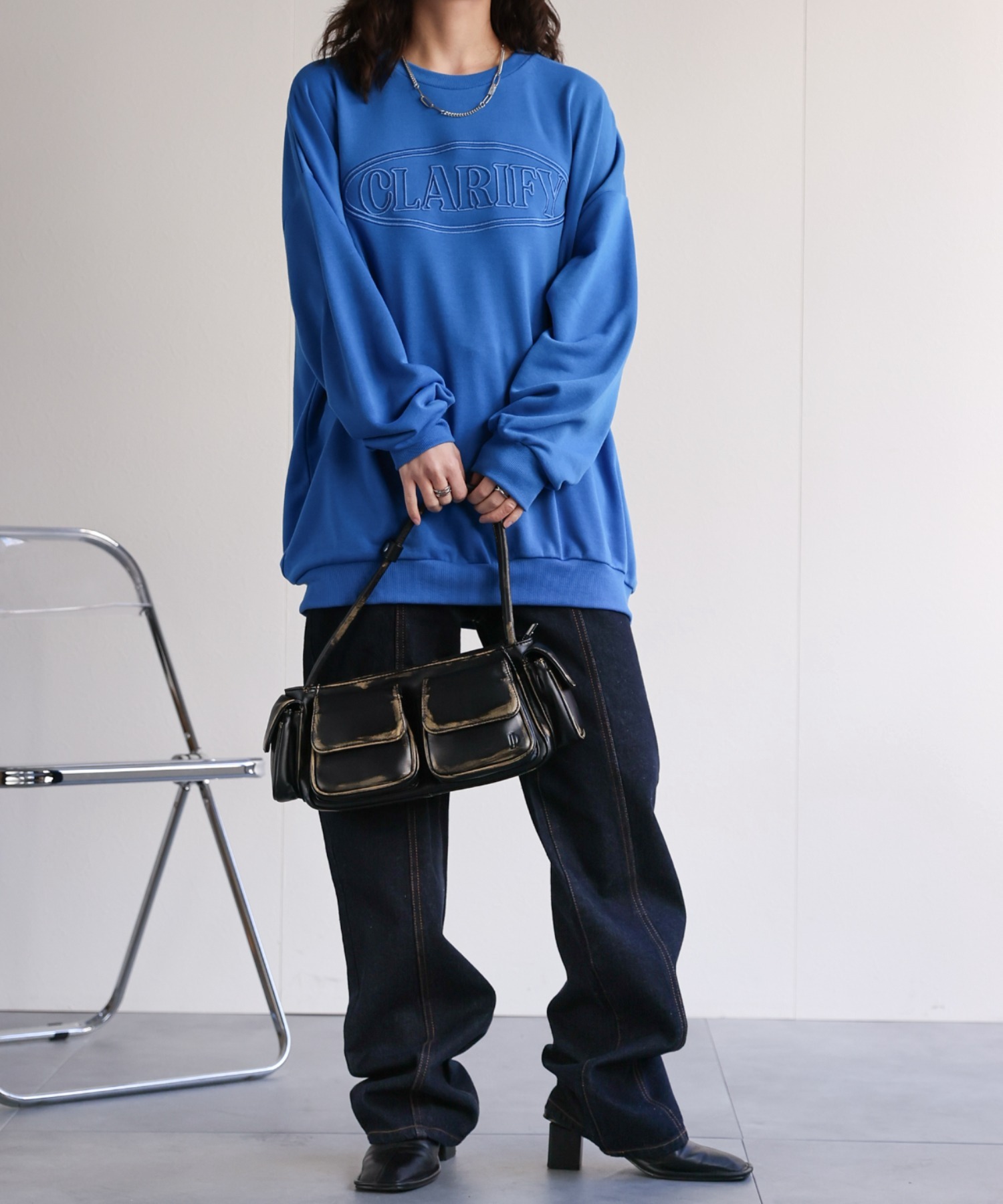 model：156cm 着用サイズ：FREE