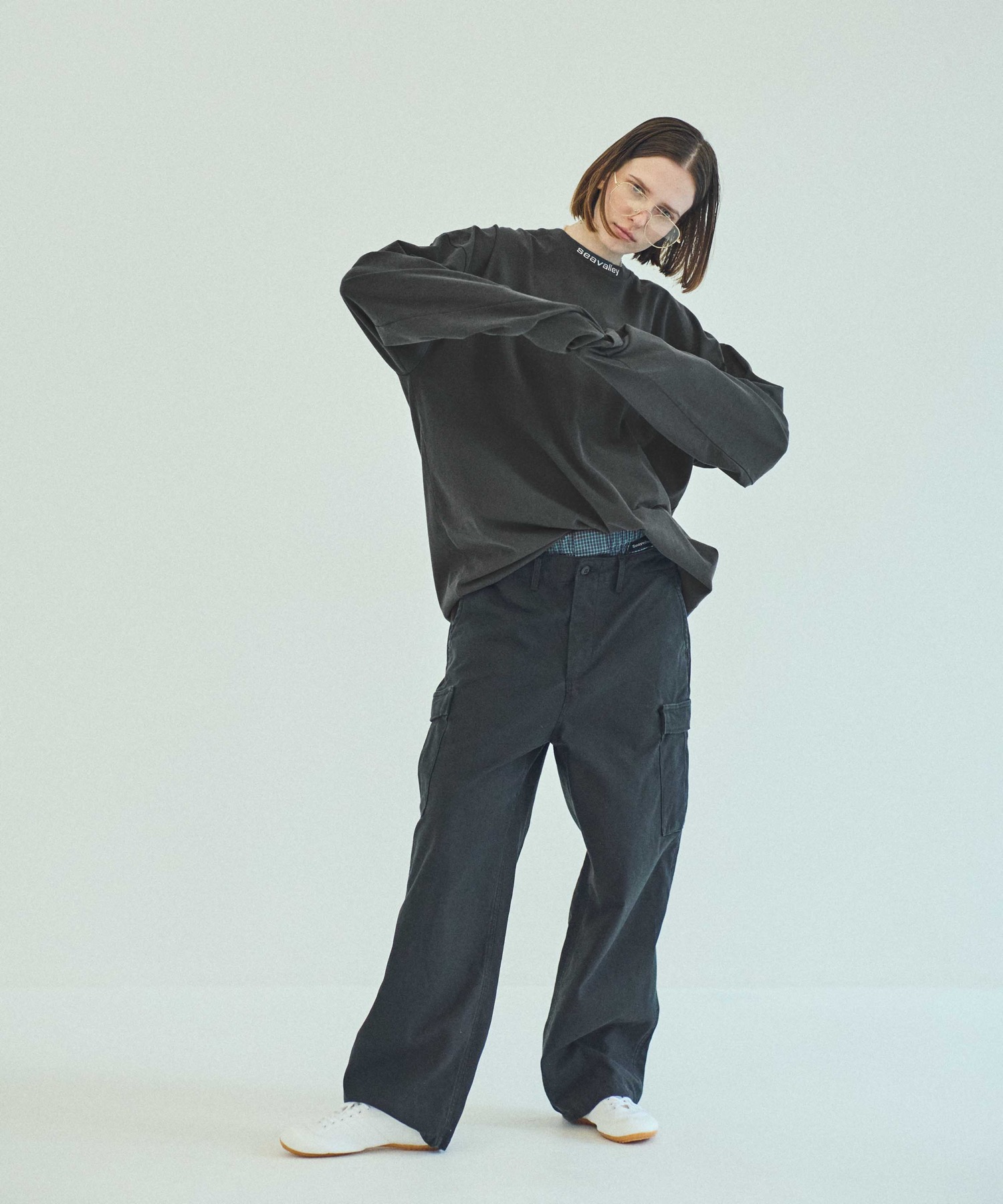 SEAVALLEY スケーターL/S TEE