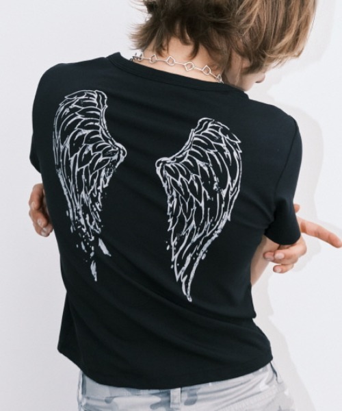 【MIDNIGHT MOVE】angel t / 追跡付 MIDNIGHT move tシャツ Midnight Move／ANGEL T レディース
