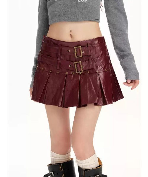 CHANEL 02A ミニスカート レザー チョコバー y2k 38 ランウェイ CHANEL 02A ミニスカート レザー チョコバー y2k 38 ランウェイ