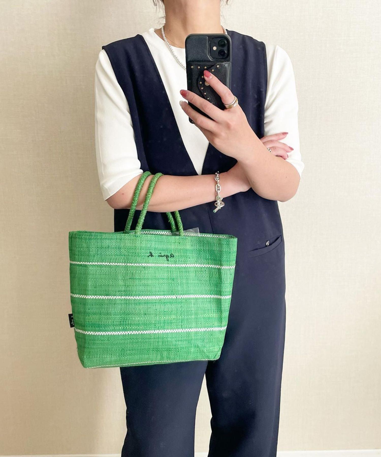 model：H155 着用サイズ：FREE