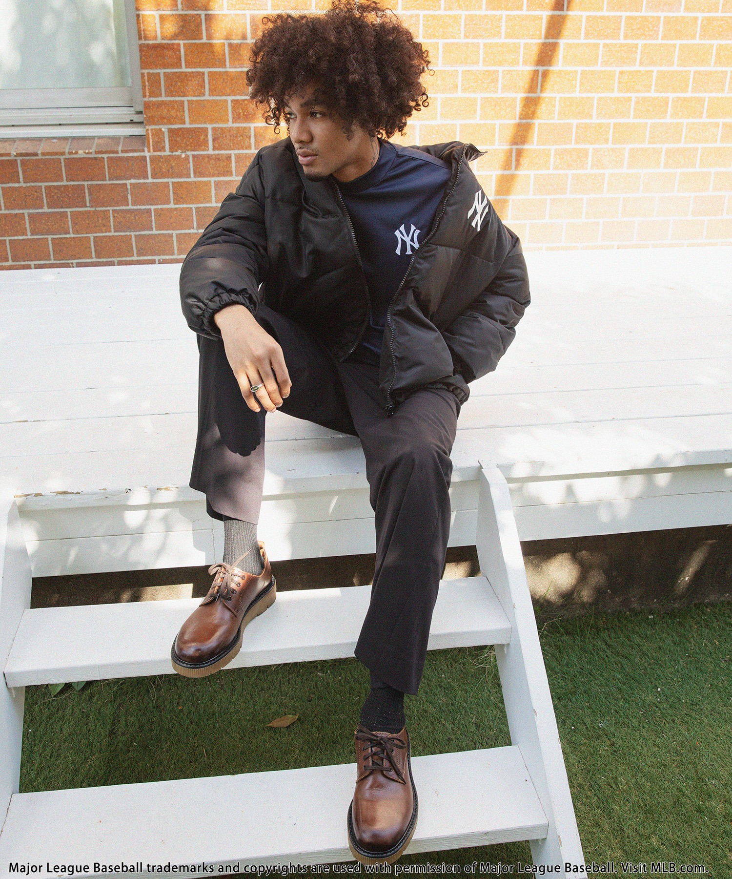 MLB/New York Yankees】モックネックTシャツ BACK TO THE FIELD