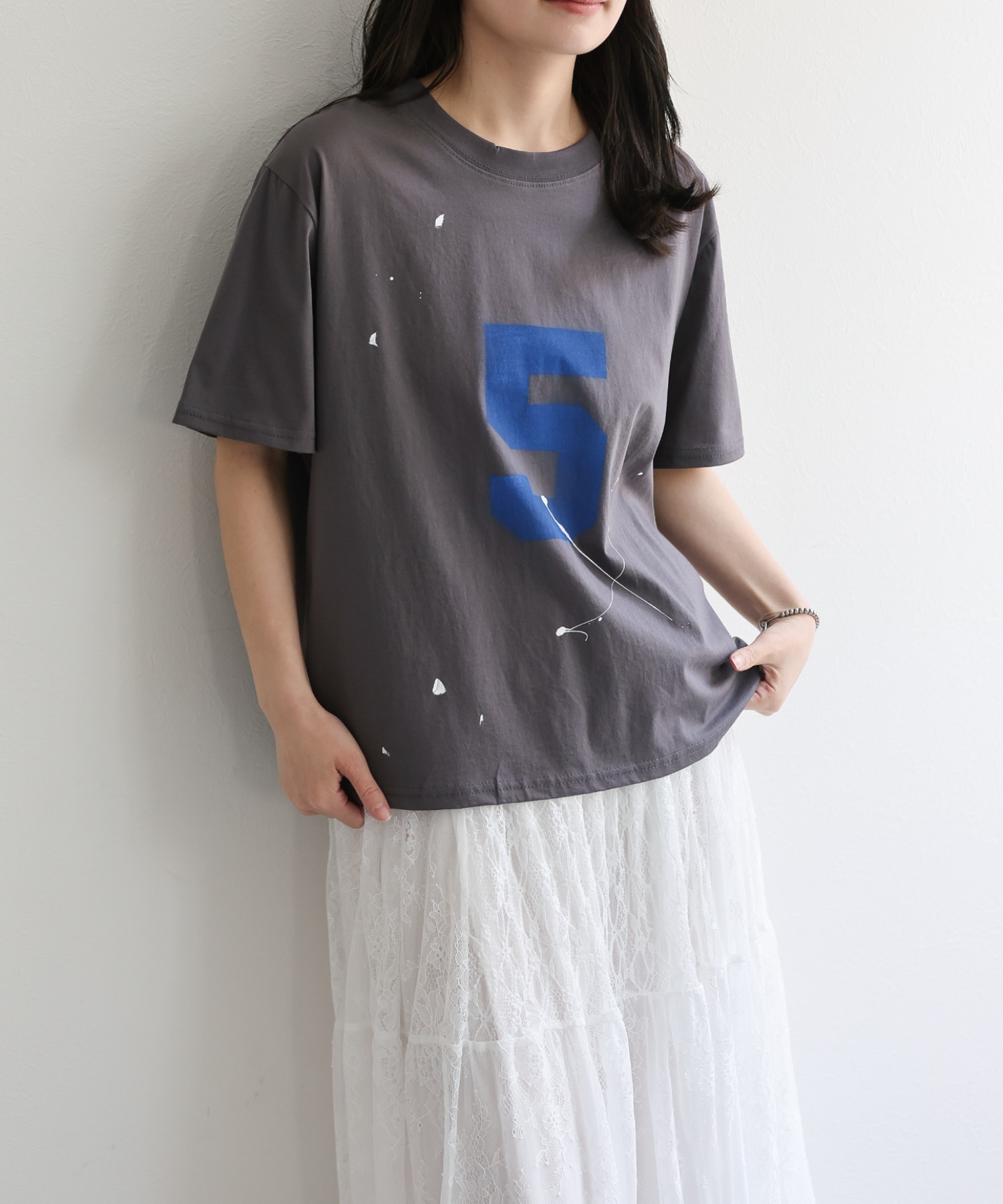 model：156cm 着用サイズ：FREE