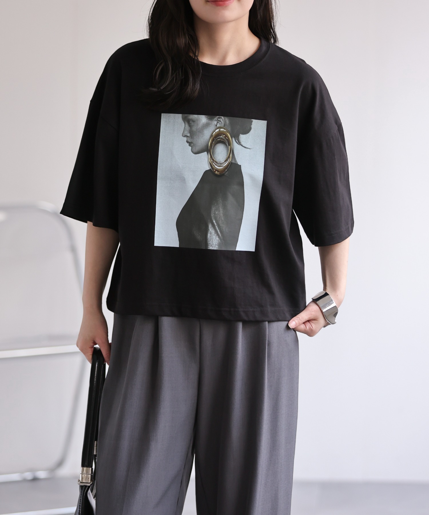 model：156cm 着用サイズ：FREE