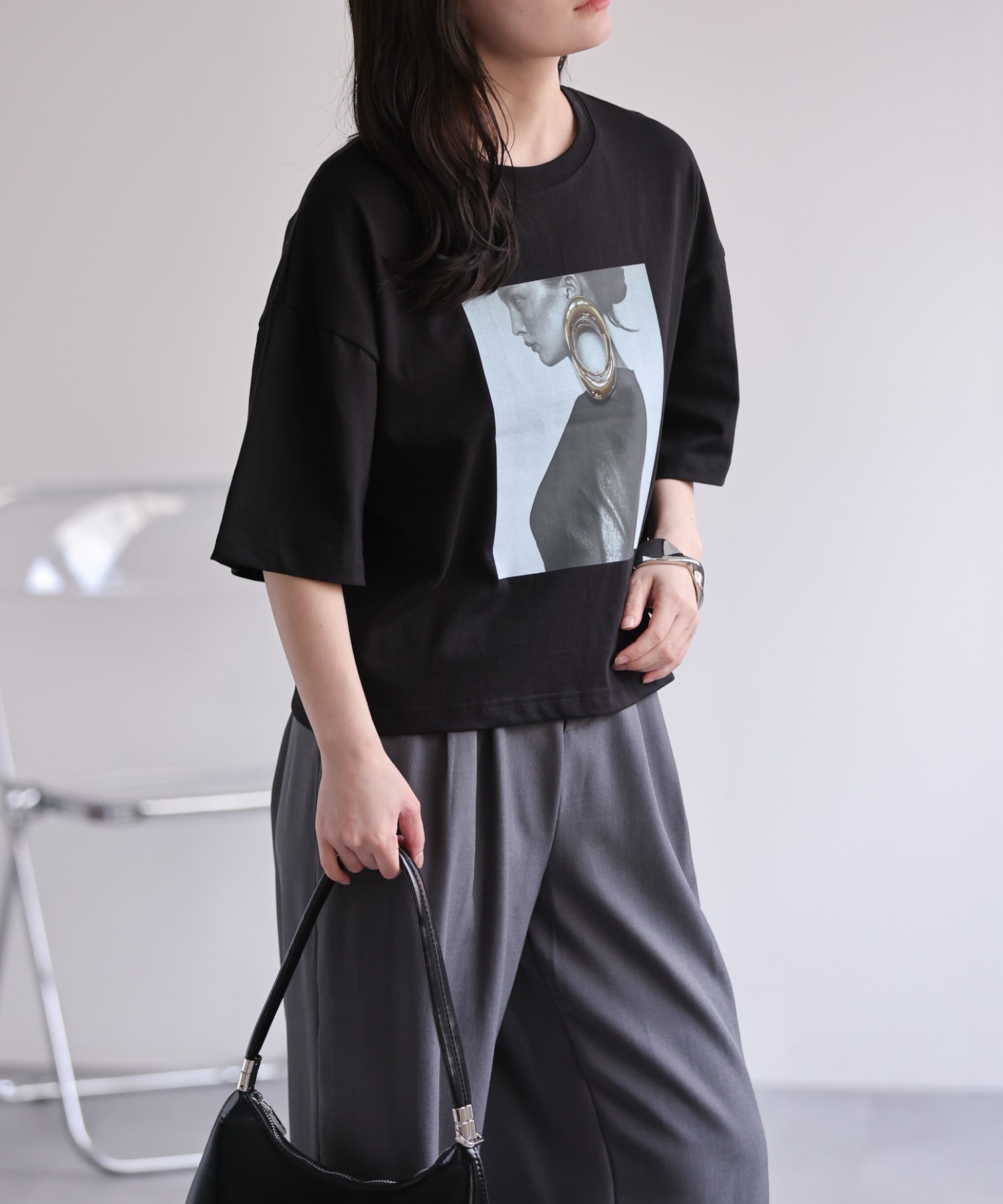 model：156cm 着用サイズ：FREE