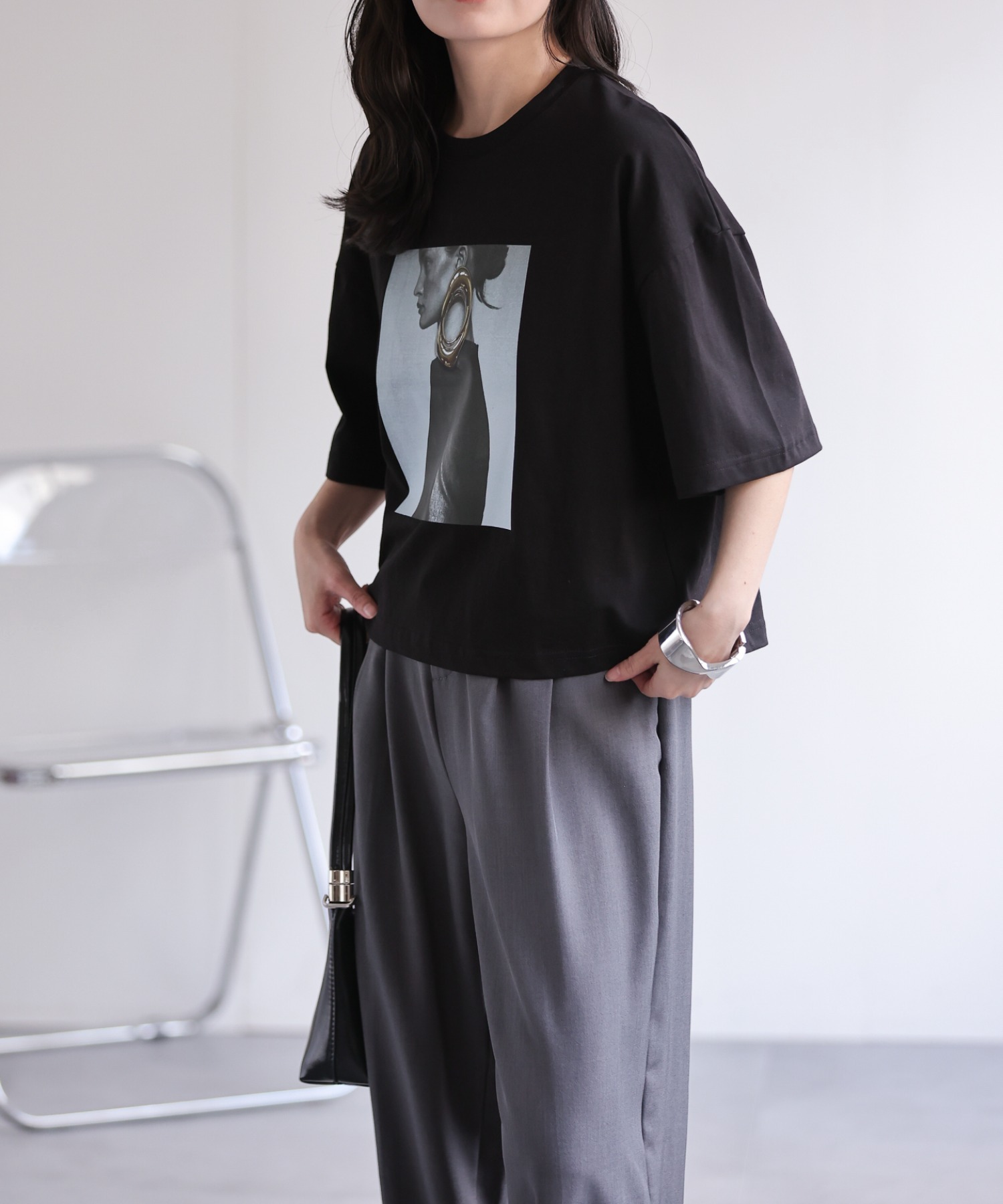 model：156cm 着用サイズ：FREE