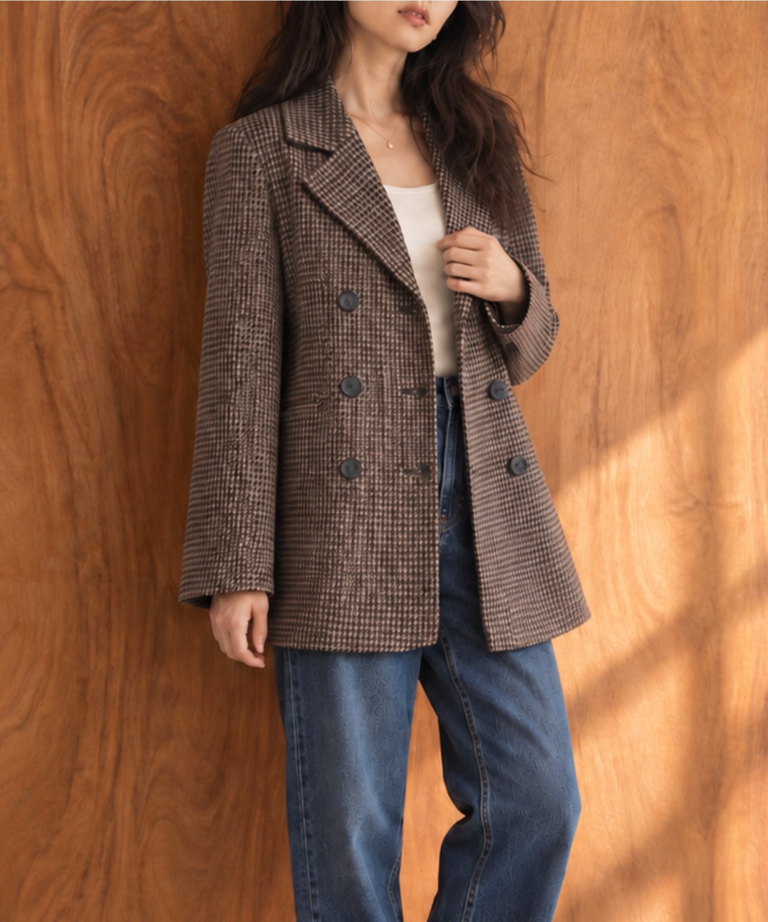 モデル身長：158cm 着用サイズ：FREE