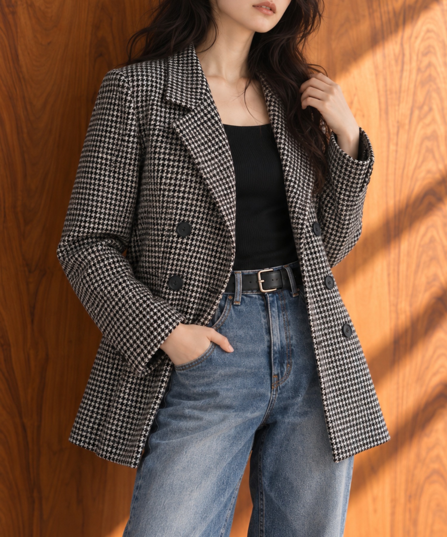 モデル身長：158cm 着用サイズ：FREE