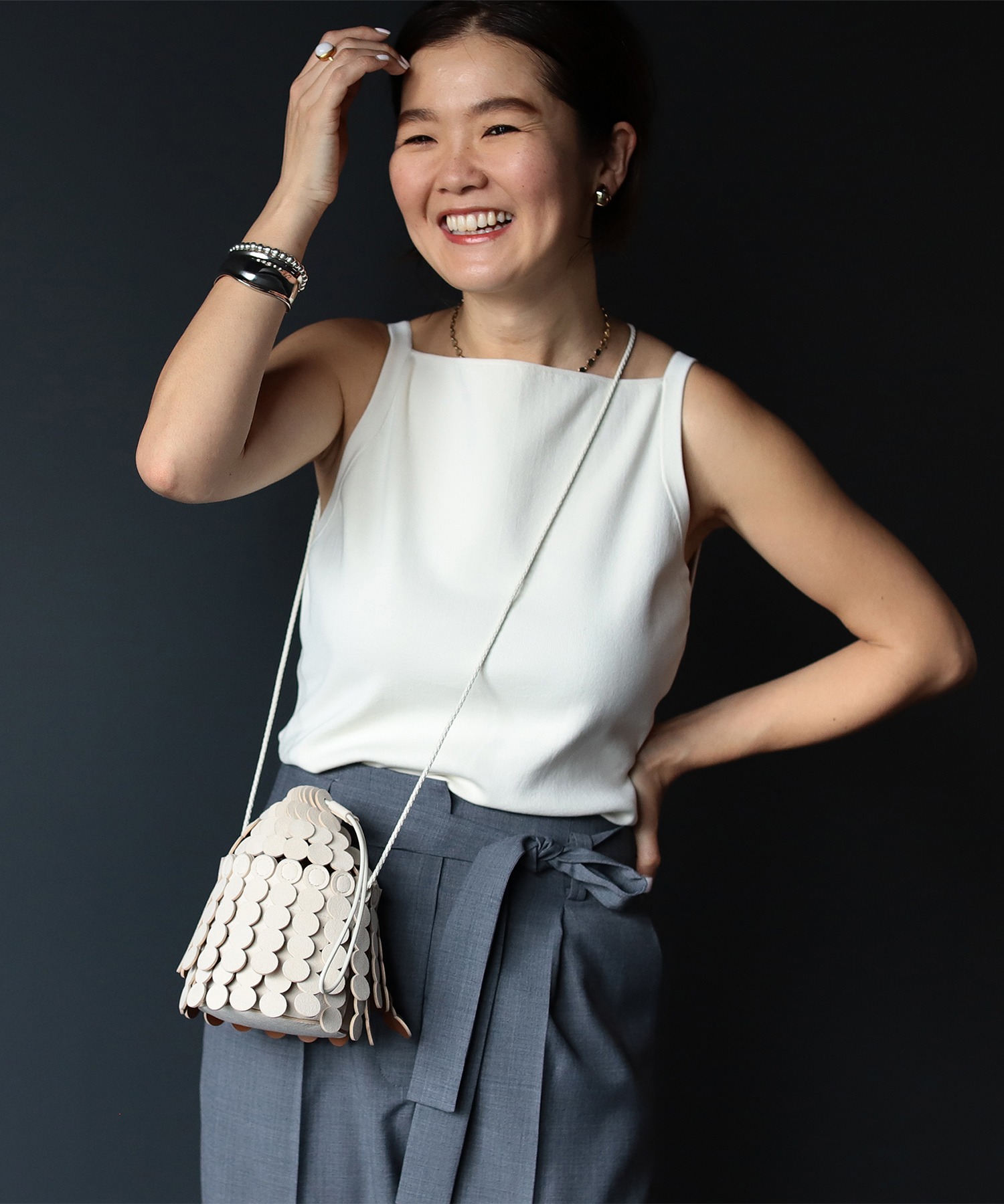 ヘルシー ニットキャミソール .M