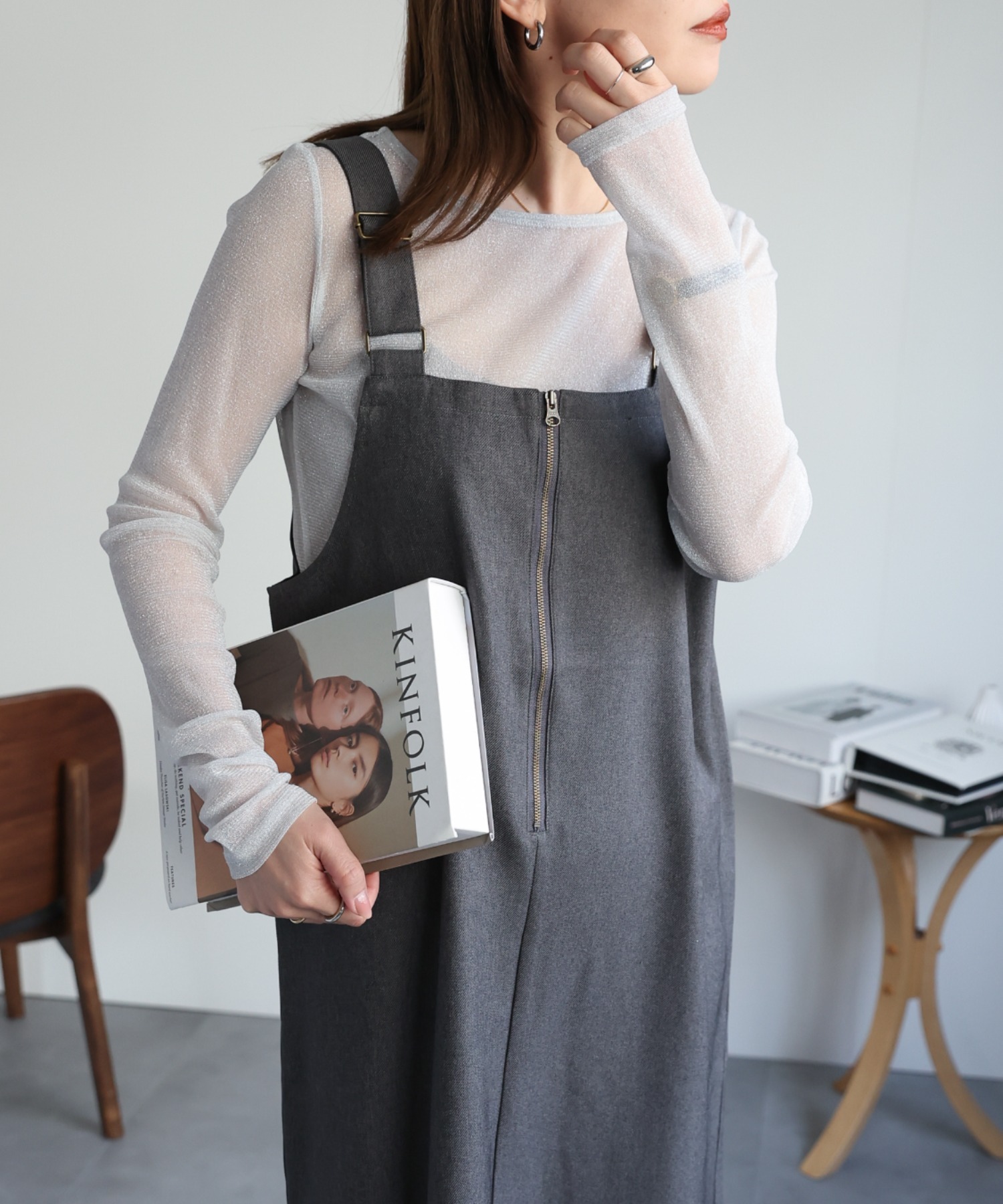 model:162㎝　着用サイズ:FREE