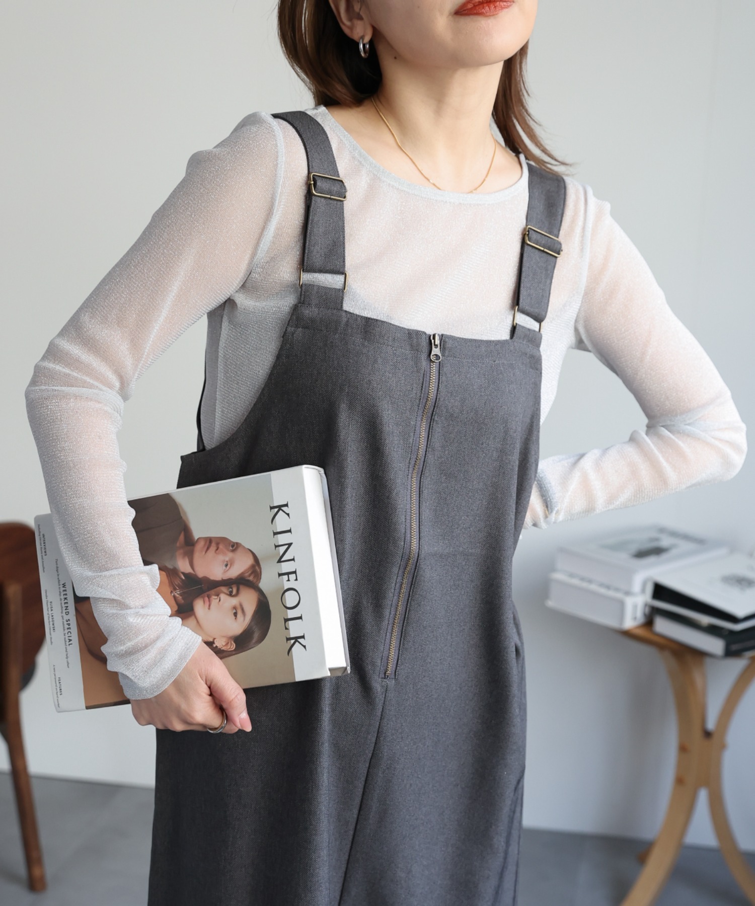 model:162㎝　着用サイズ:FREE