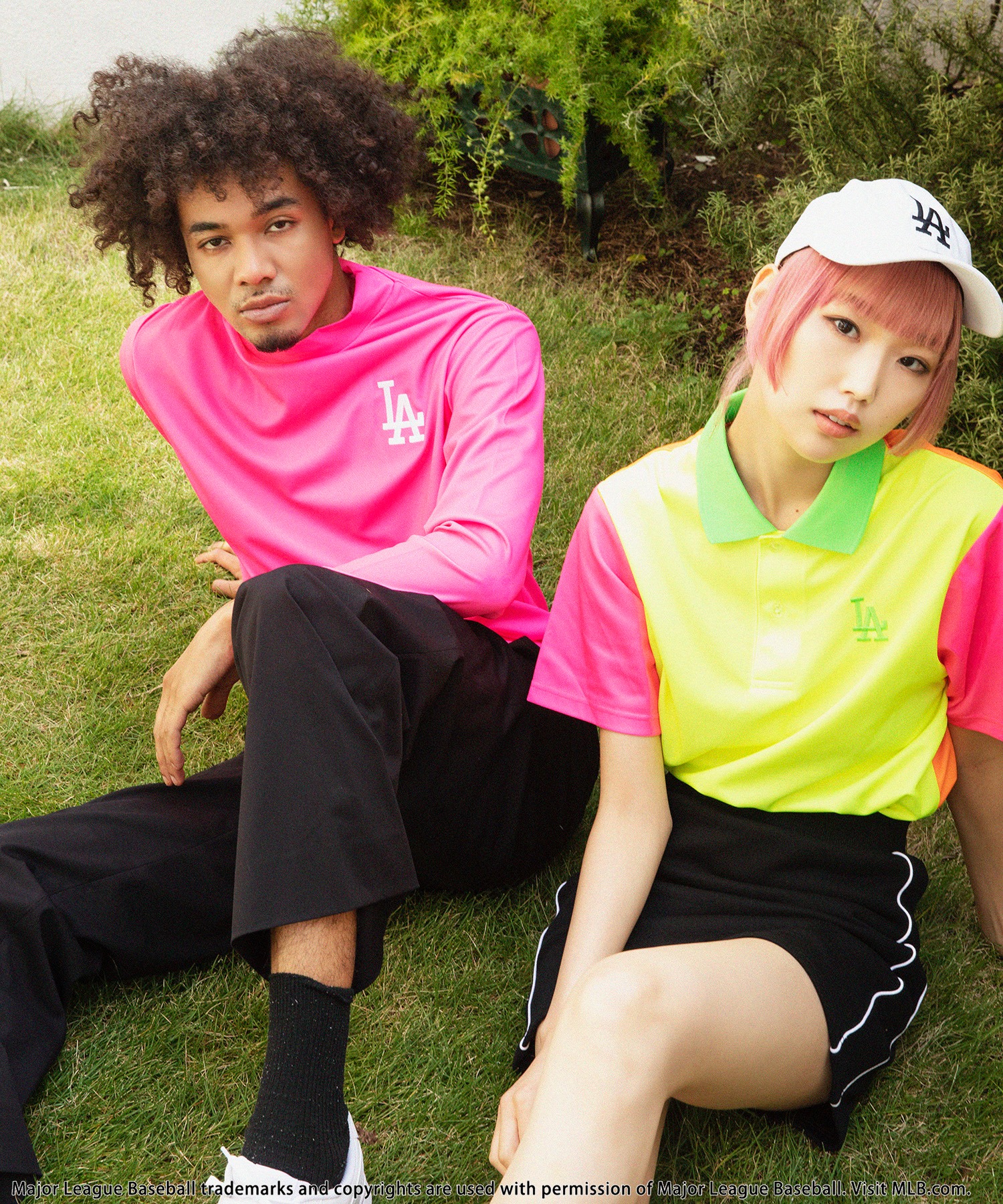 tシャツ 「MLB/Los Angeles Dodgers」モックネック長袖Tシャツ レディース メンズ MLB/Los Angeles Dodgers】モックネック長袖Tシャツ BACK TO THE