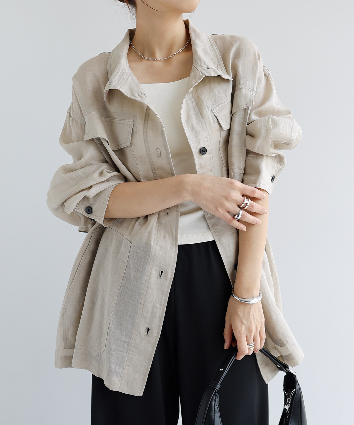 ラミーシャツブルゾン