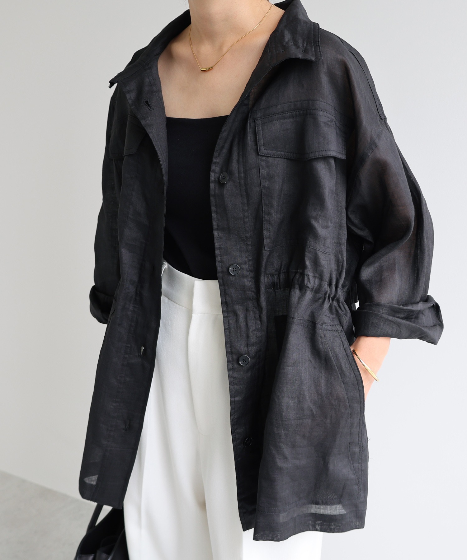 ラミーシャツブルゾン