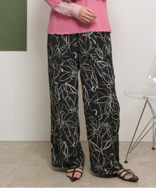 パンツ らいむ様 手書きプリントリラックスパンツ Palm Riche│Eimee Law & LHELBIE