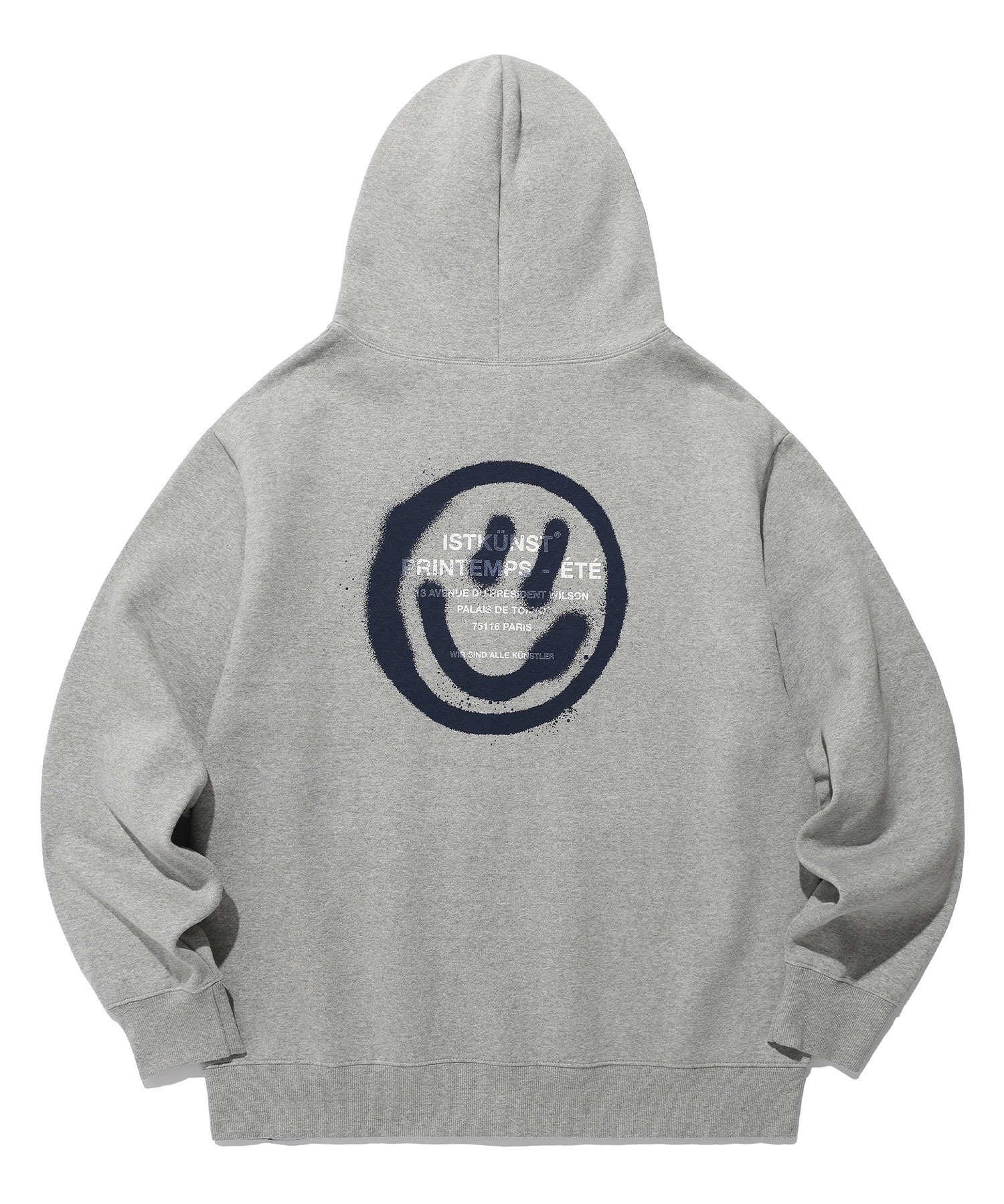 A'GEM/9 × .kom『ISTKUNST/イストクンスト』LOGO & SMILEY HOOD ZIP UP