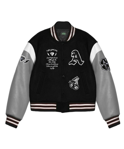 A FEW GOOD KIDS AFGK BOWLING STADIUM JACKET PINK / ロック