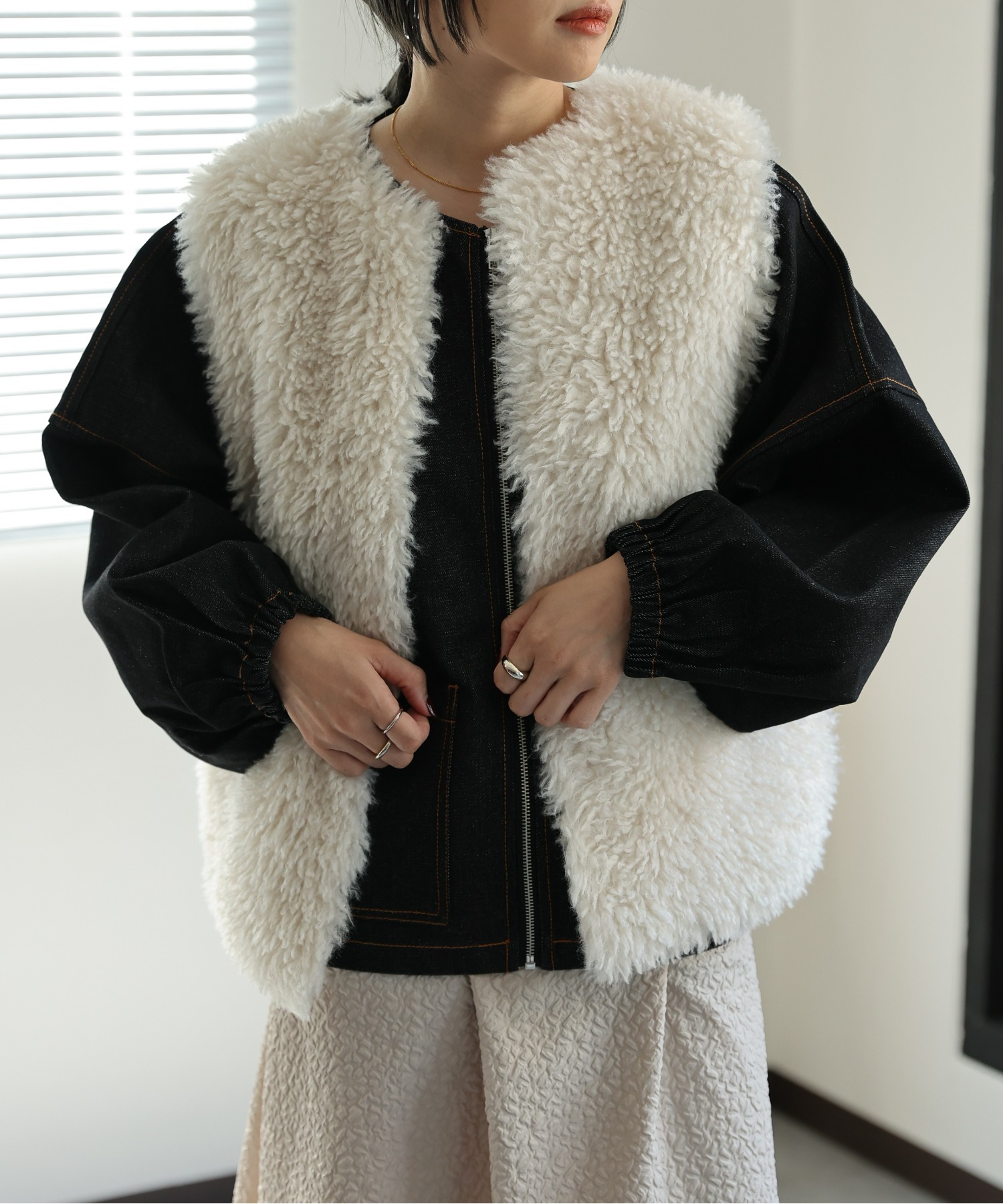 model:162㎝　着用サイズ:FREE