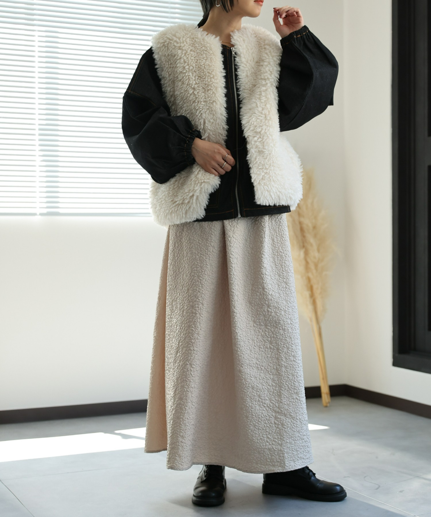 model:162㎝　着用サイズ:FREE