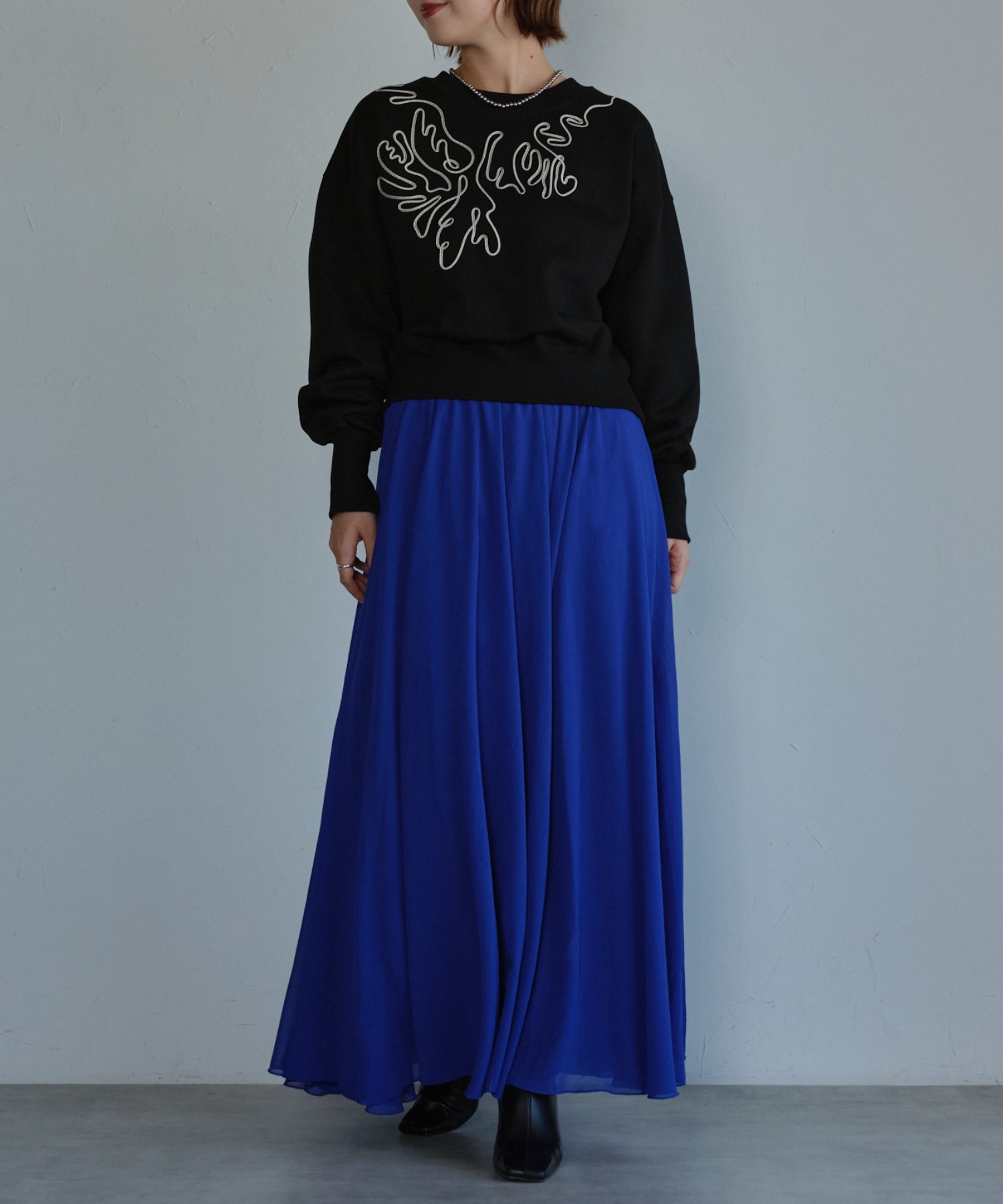 model:163,5㎝　着用サイズ：FREE