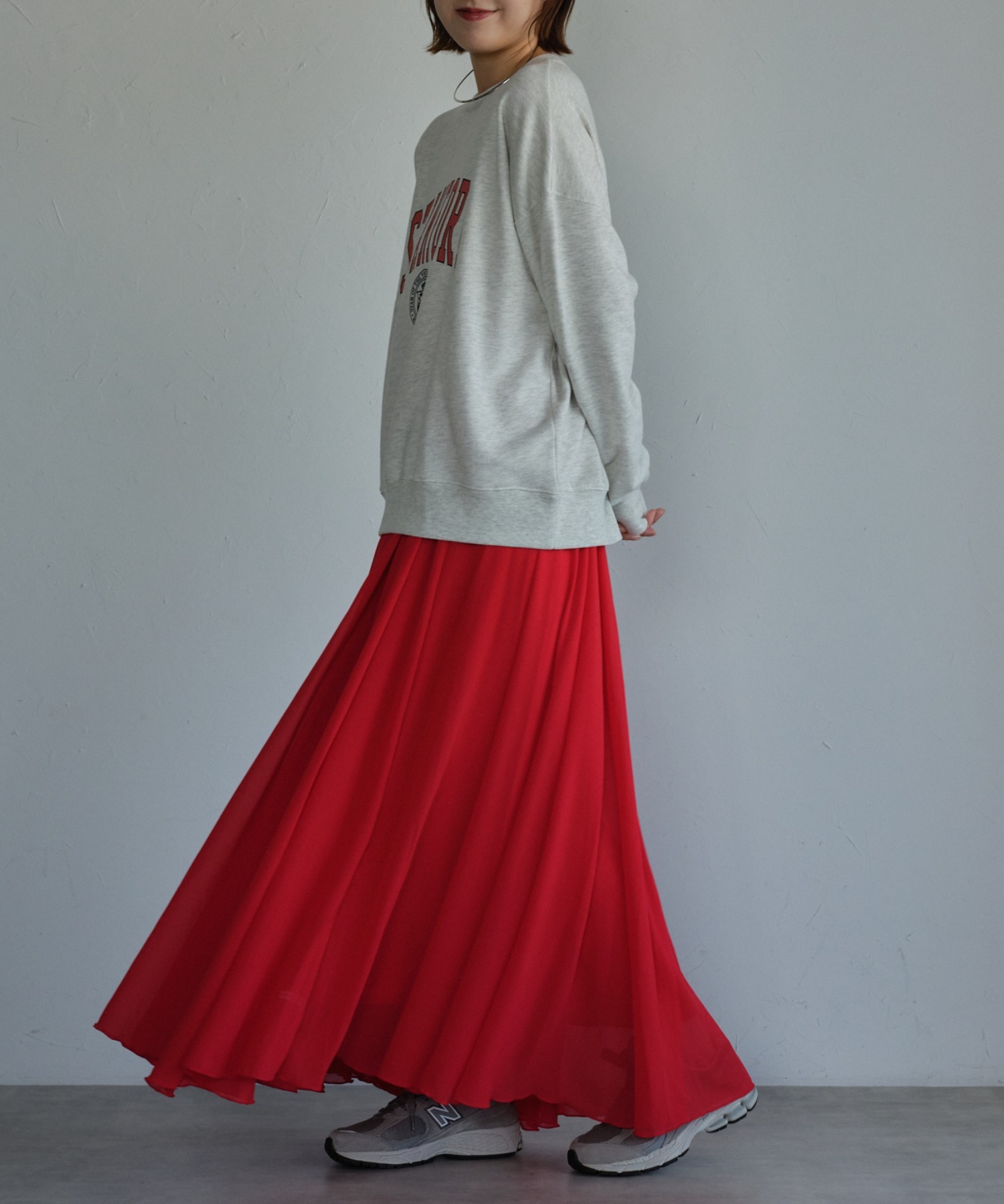 model:163,5㎝　着用サイズ：FREE
