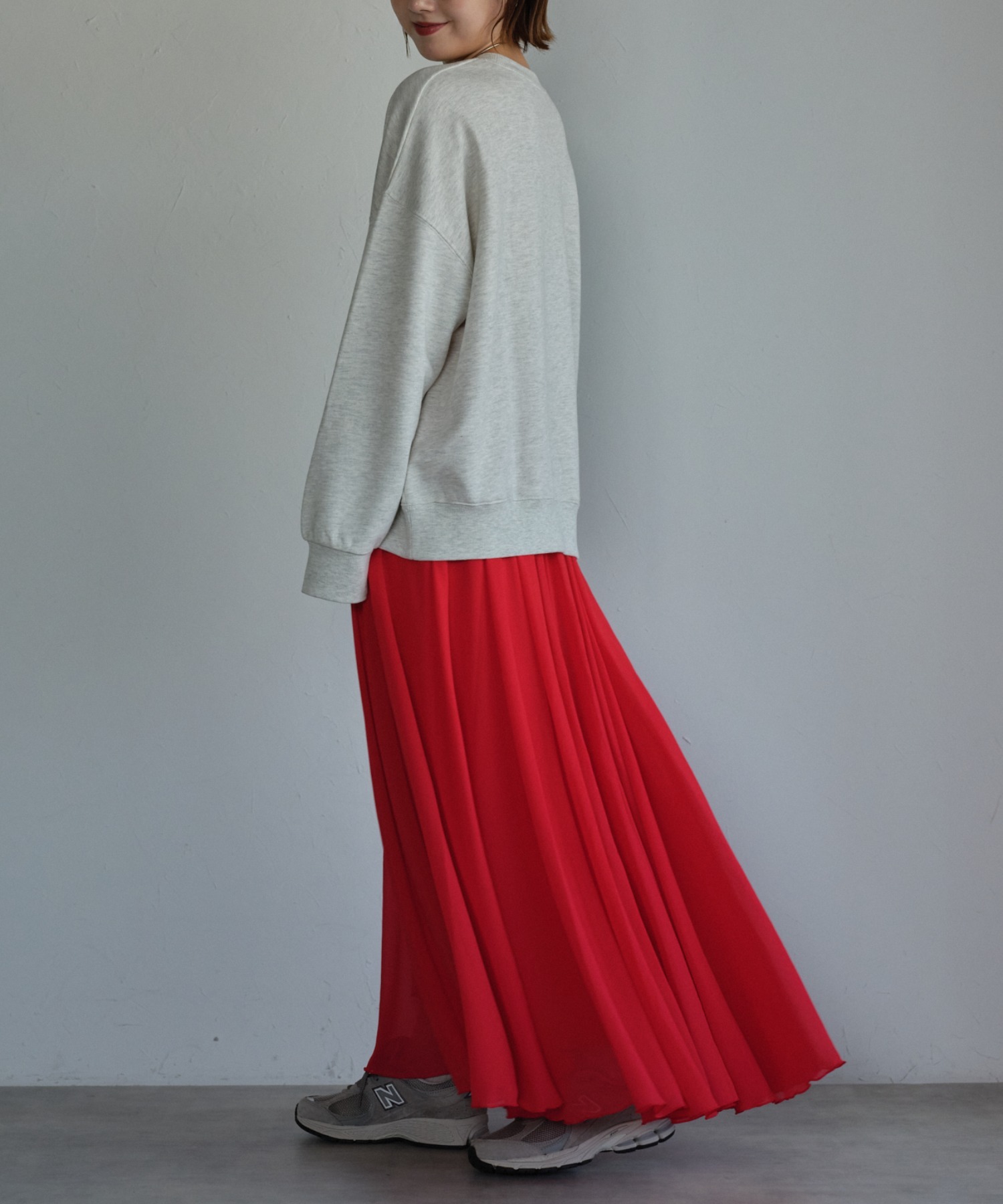 model:163,5㎝　着用サイズ：FREE