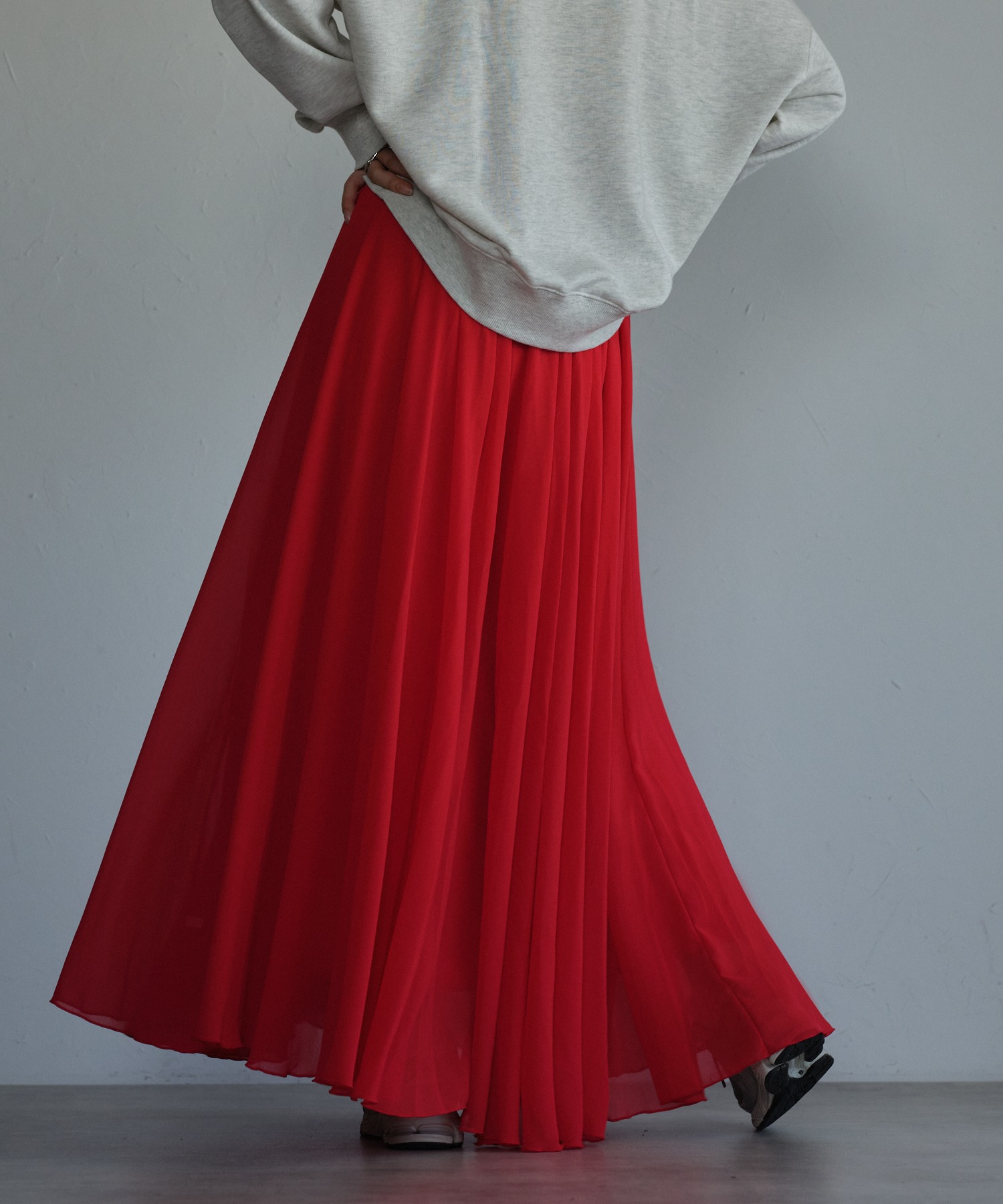model:163,5㎝　着用サイズ：FREE