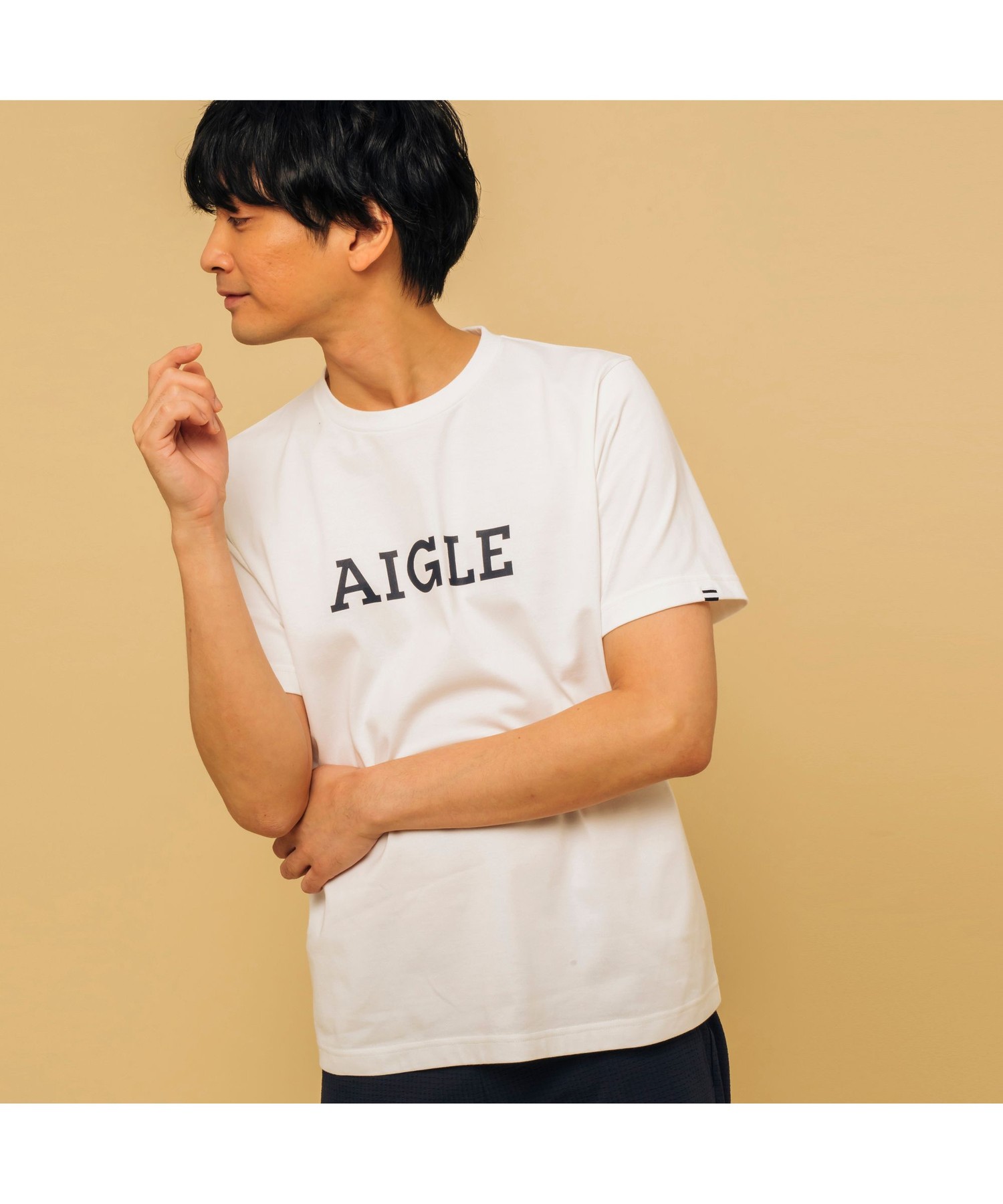 AIGLE吸水速乾 エーグル グラフィック ロゴTシャツ 爆売りセール開催中 競売