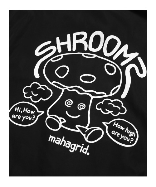 A´GEM/9 × .kom『mahagrid/マハグリッド』SHROOMS COACH JACKET/バック